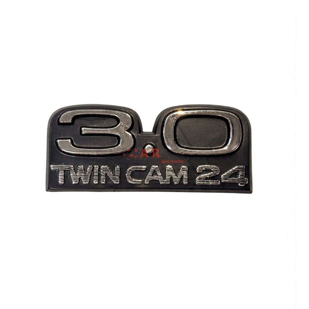 3.0 Twin Cam 24 Car Trunk Rear Fender Black 4x8.5cm Emblem IP Badge