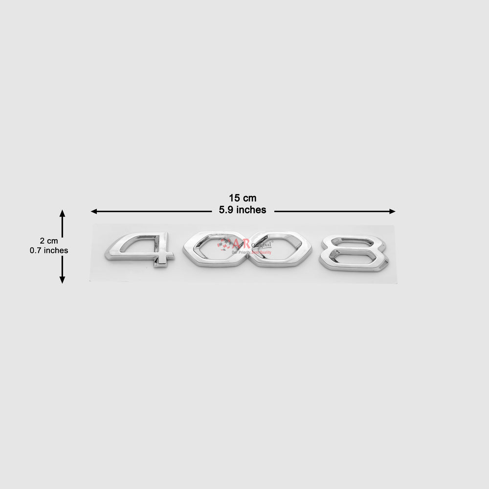 4008 Emblem 2x15cm Chrome IP Badge