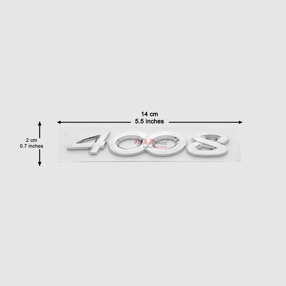 4008 Emblem Peugeot Peugeot 2x14cm Chrome IP Badge