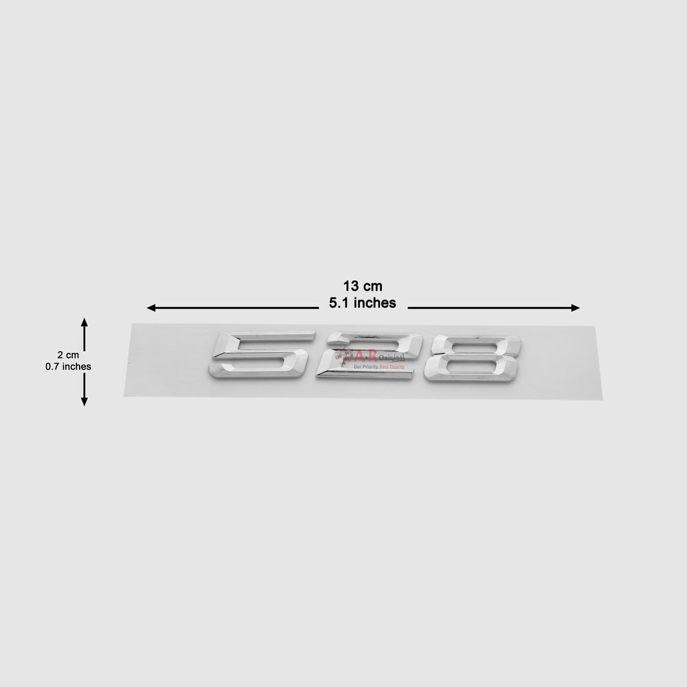 528 Emblem BMW 2x13cm Chrome IP Badge