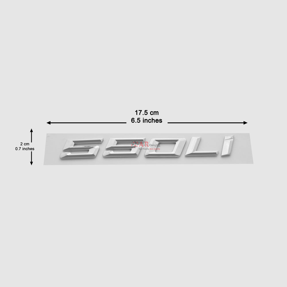 550Li Emblem BMW 2x17.5cm Chrome IP Badge