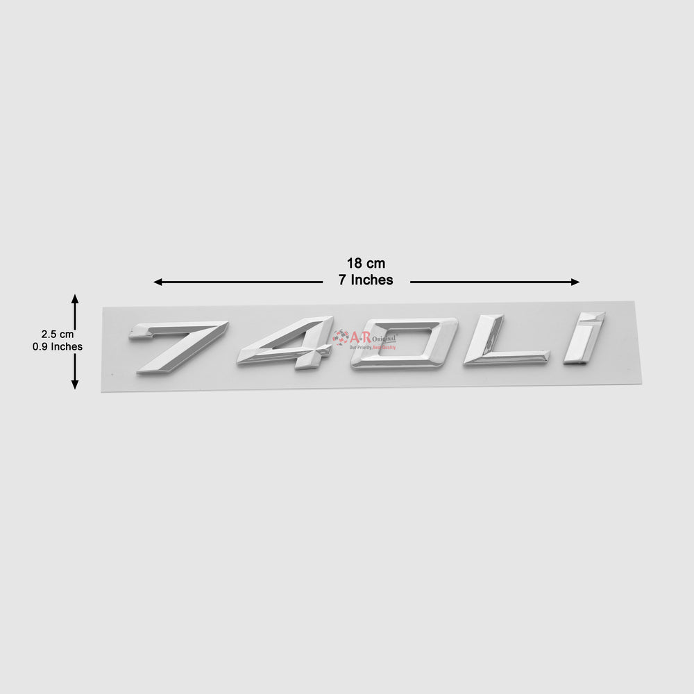 740Li Emblem BMW 2.5x18cm Chrome IP Badge