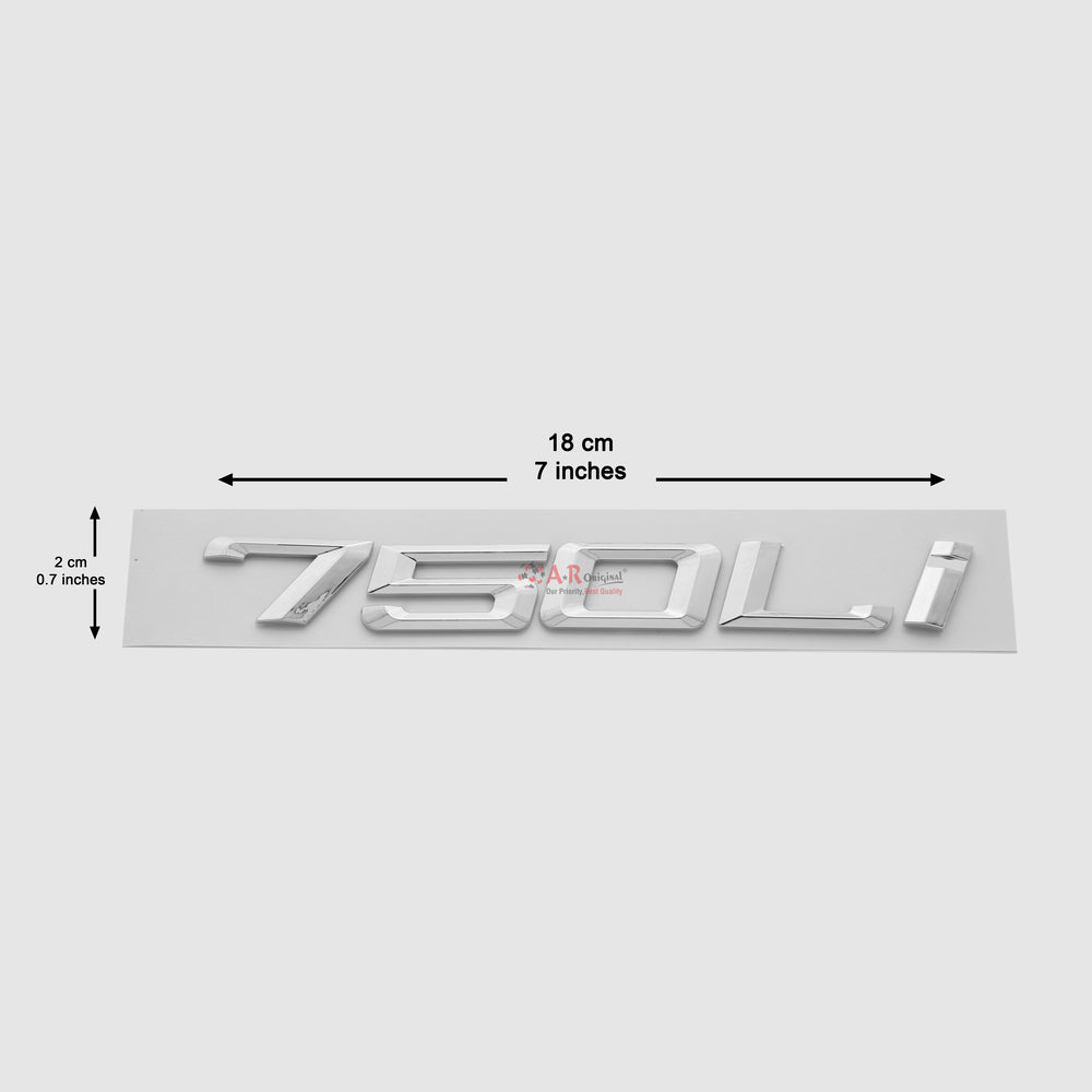 750Li Emblem BMW 2x18cm Chrome IP Badge