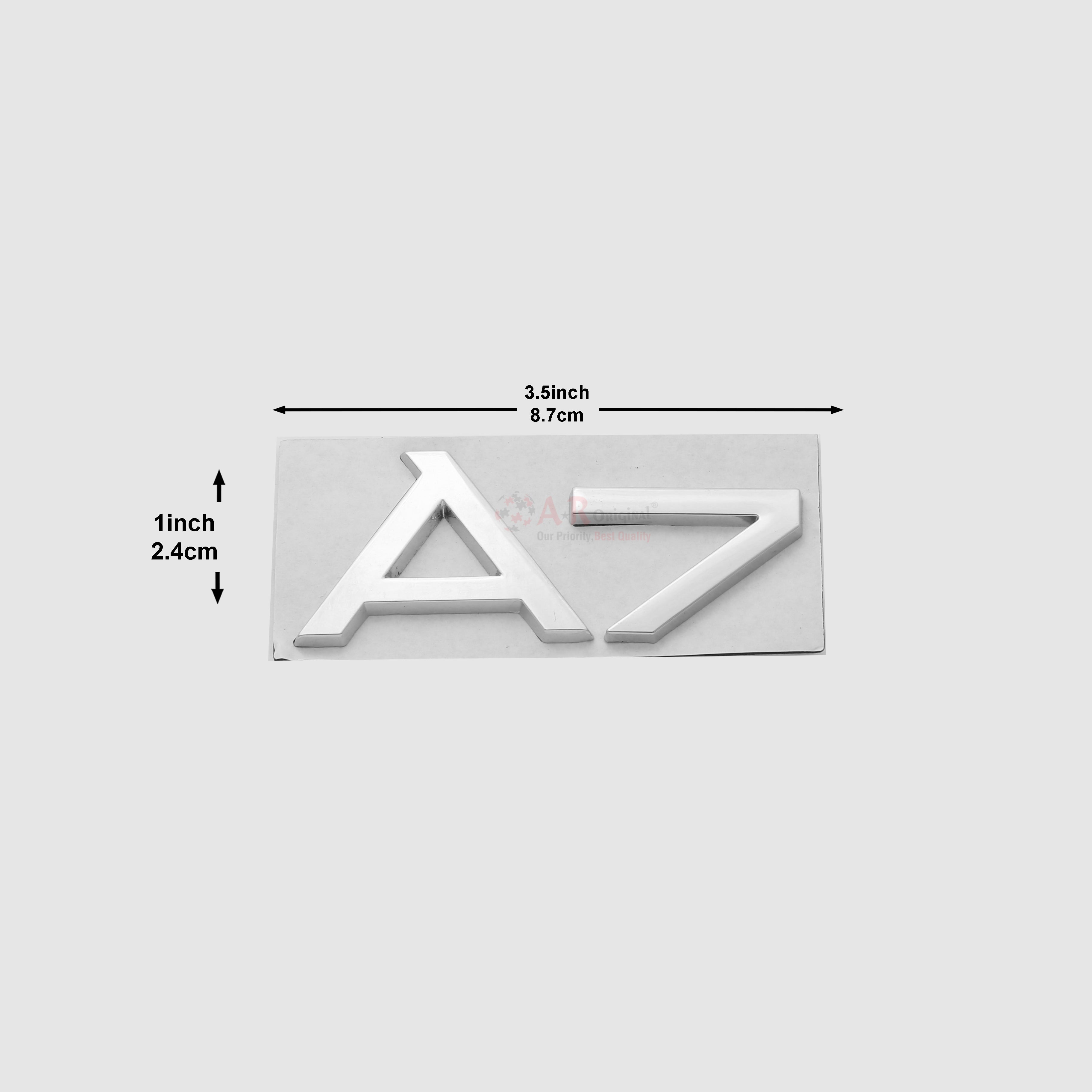 A7 Emblem Audi 1.5x3.5inch,3.5x8cm Chrome IP Badge