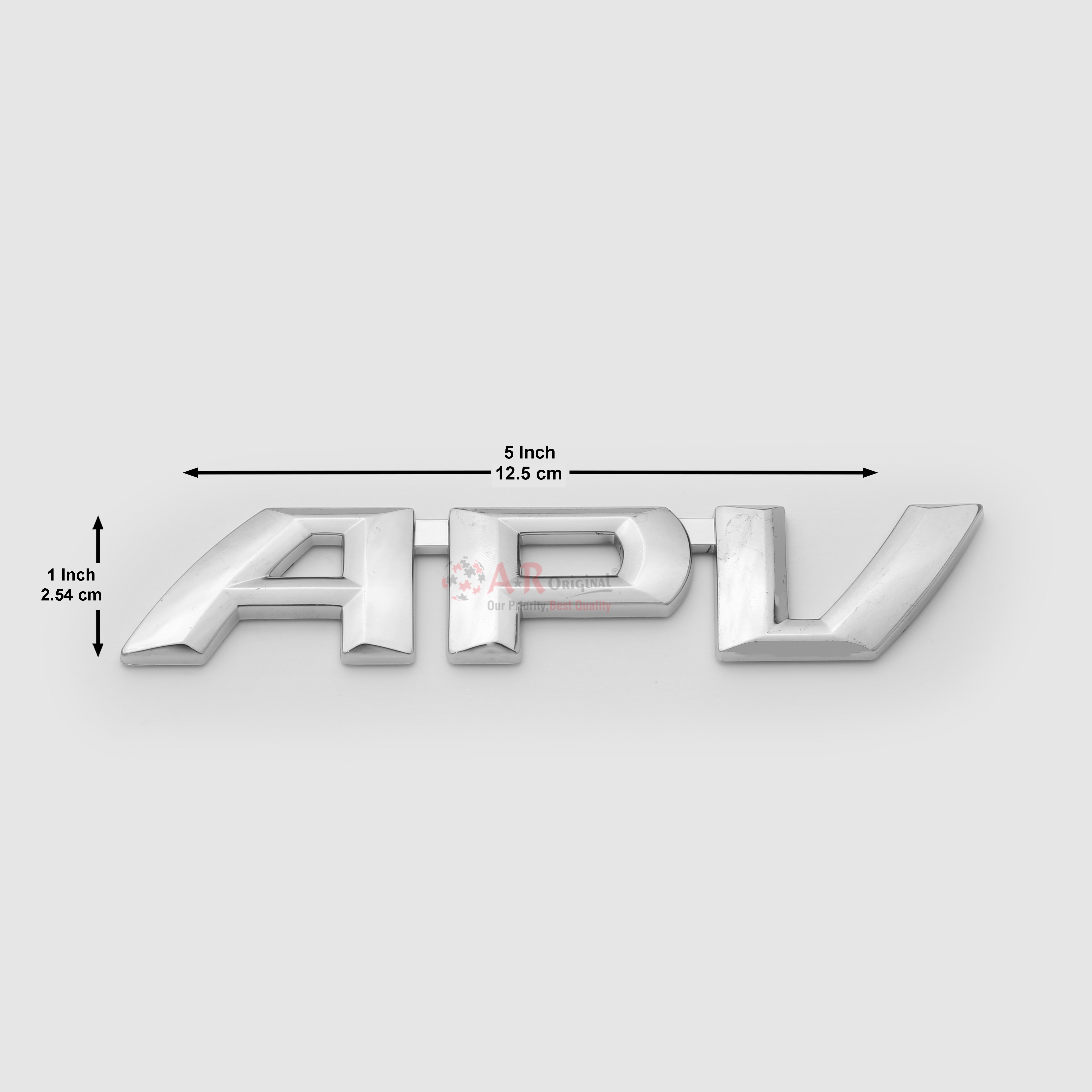 APV Emblem 1x5inch-2.5x12.5inch Chrome LC Badge
