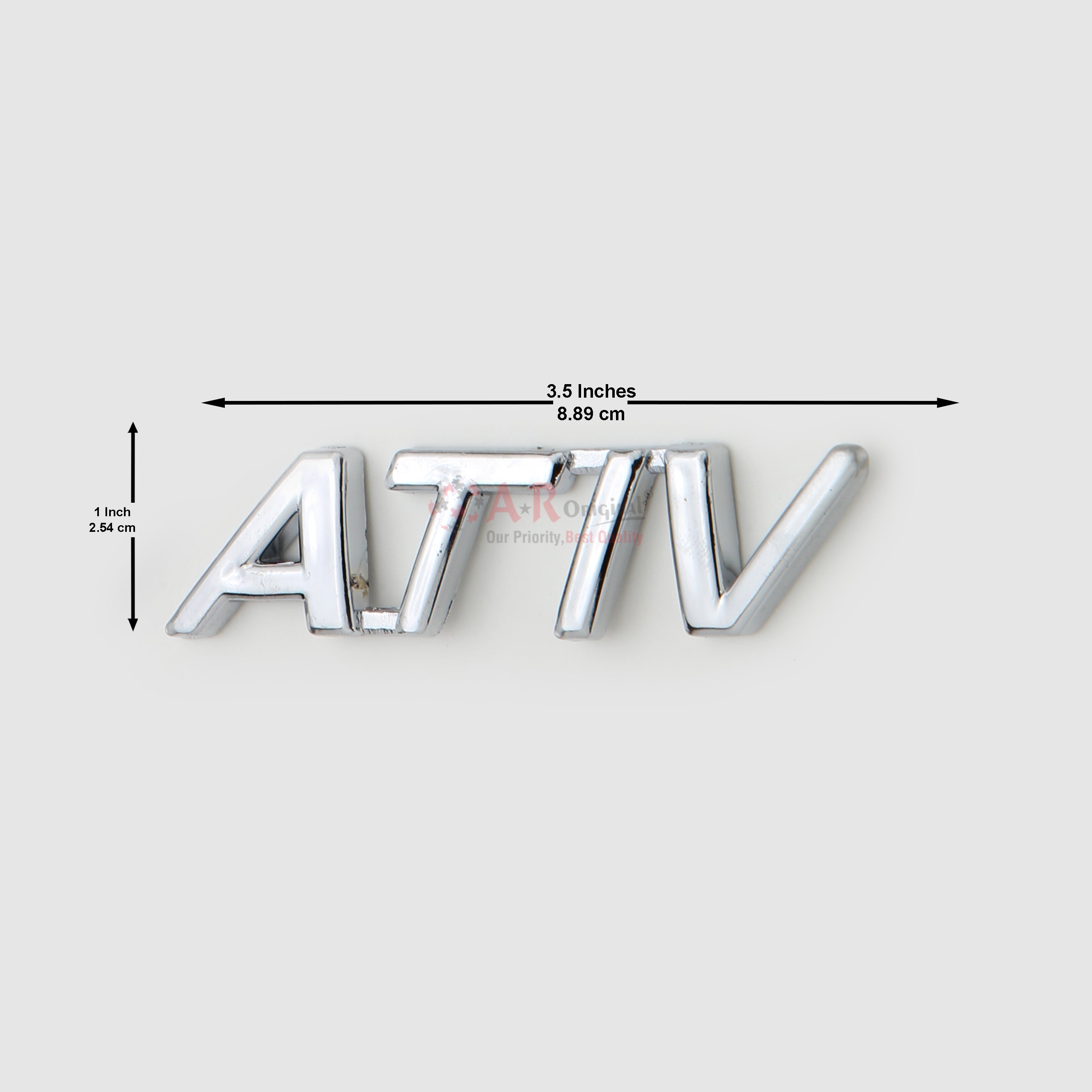 ATIV Emblem Yaris 1x3.5inch-2.5x8cm Chrome LC Badge