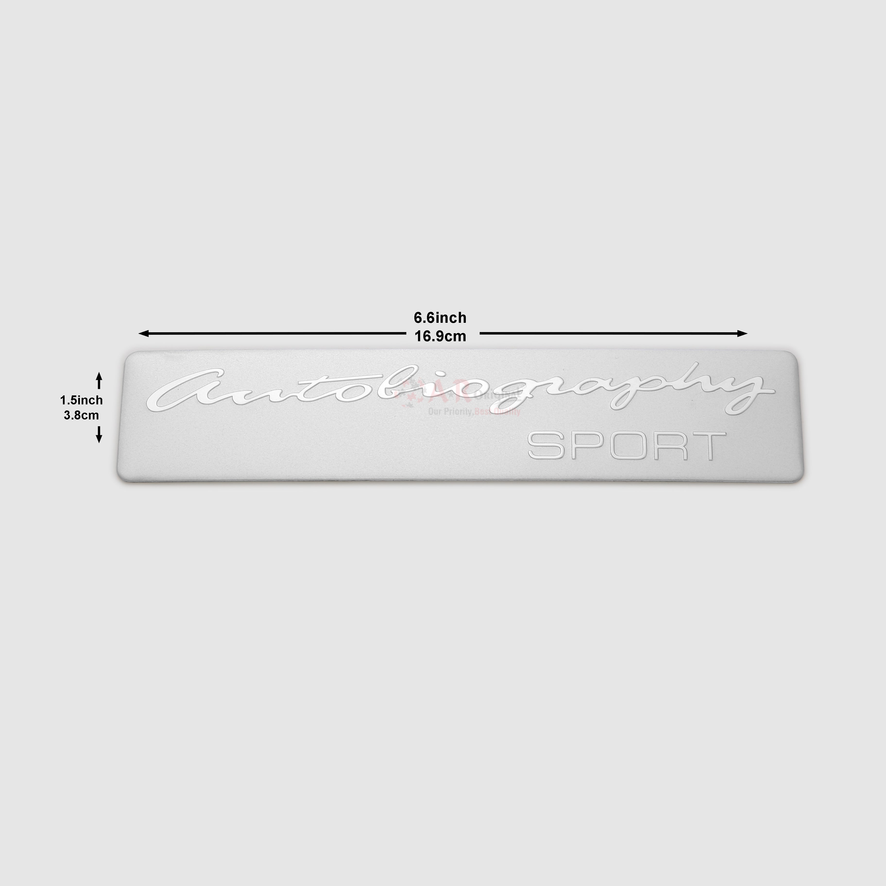 Autobiography Emblem 1.5x6.5inch-4x17cm Coating IP Badge