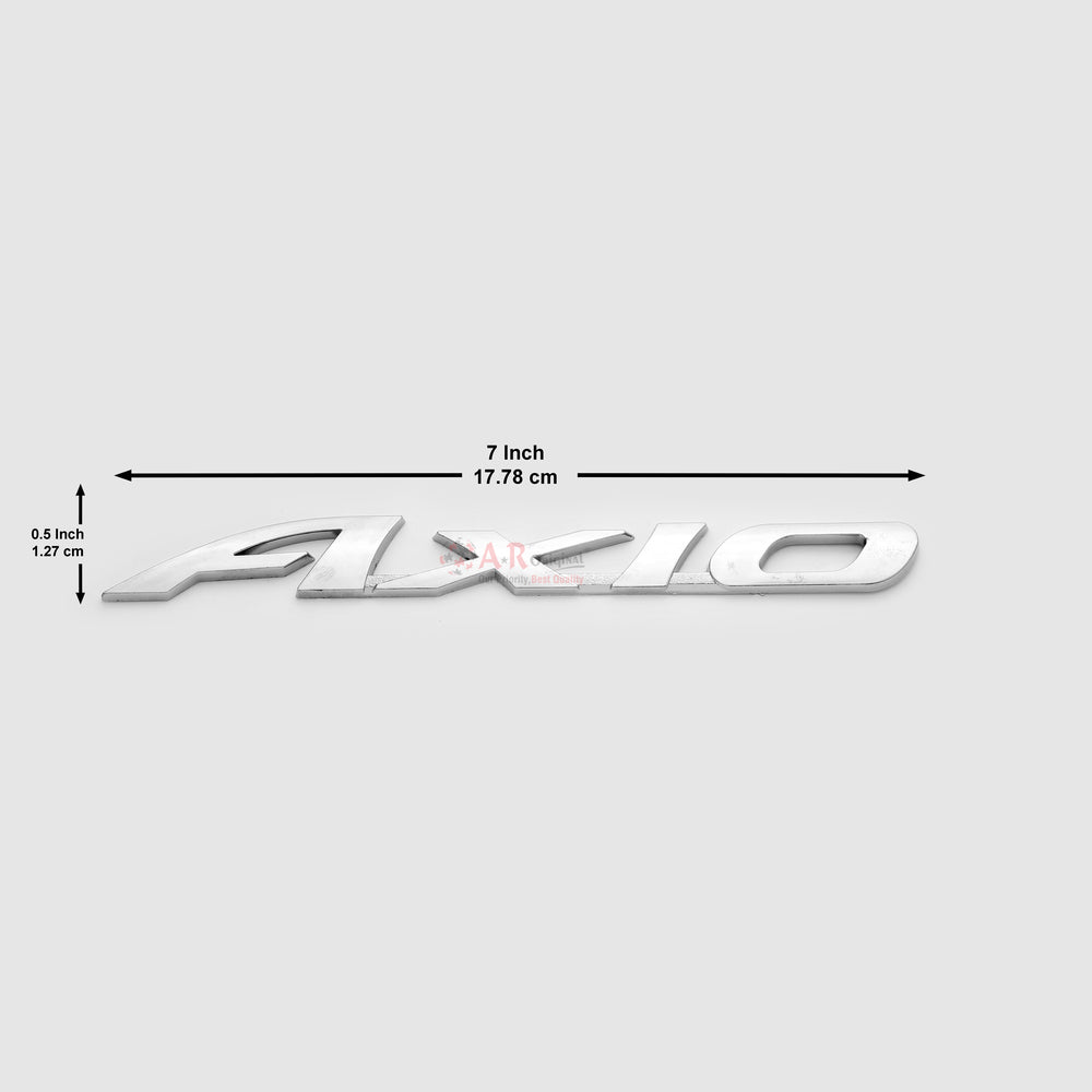 Axio Emblem 0.5x7inch-1.25x17cm Chrome LC Badge