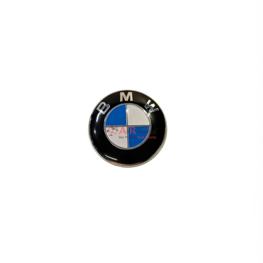 BMW Logo Black Silver Steering Size 45mm Chrome IP Badge