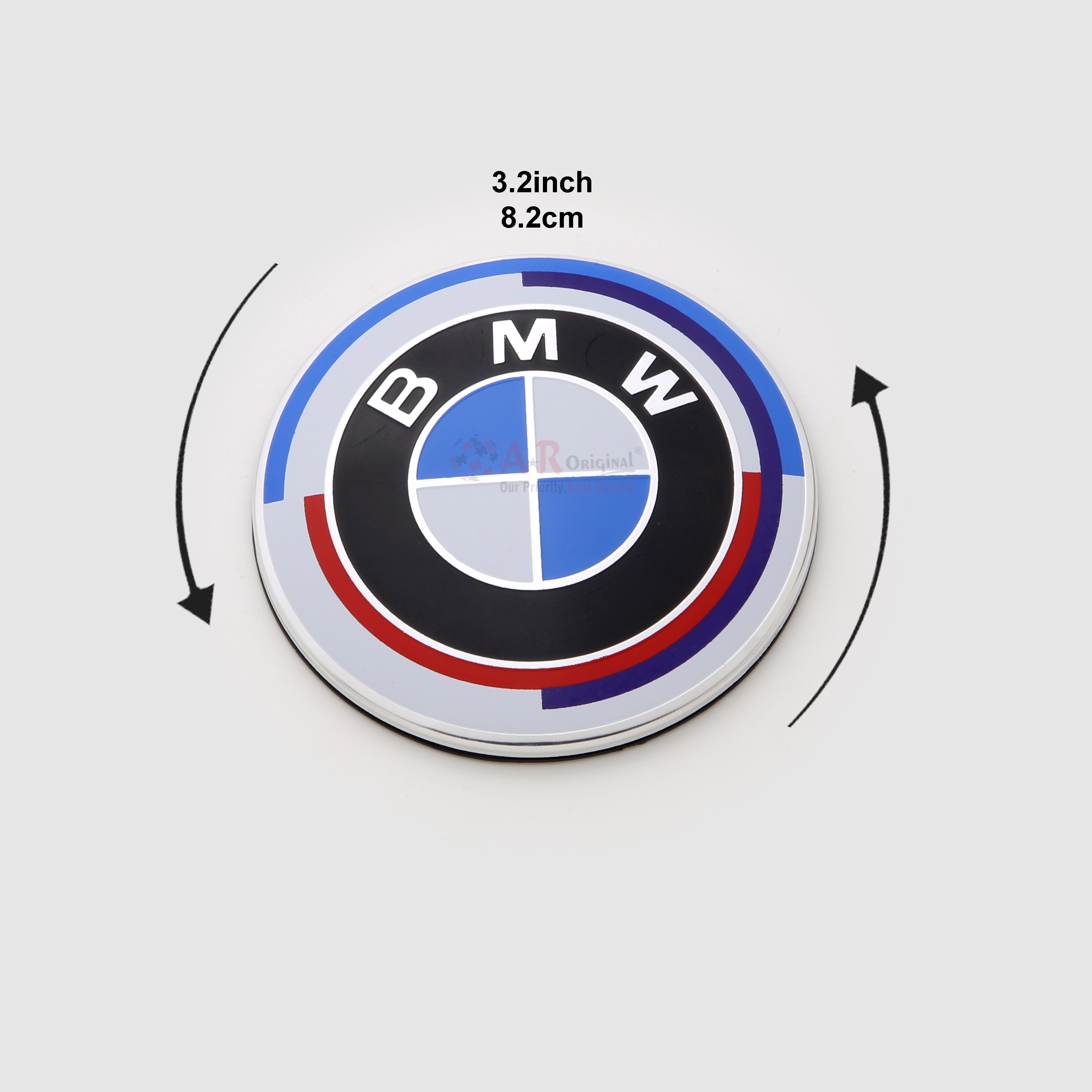 BMW Logo New Font Big Plain 3.2inch 8.2cm IP Badge