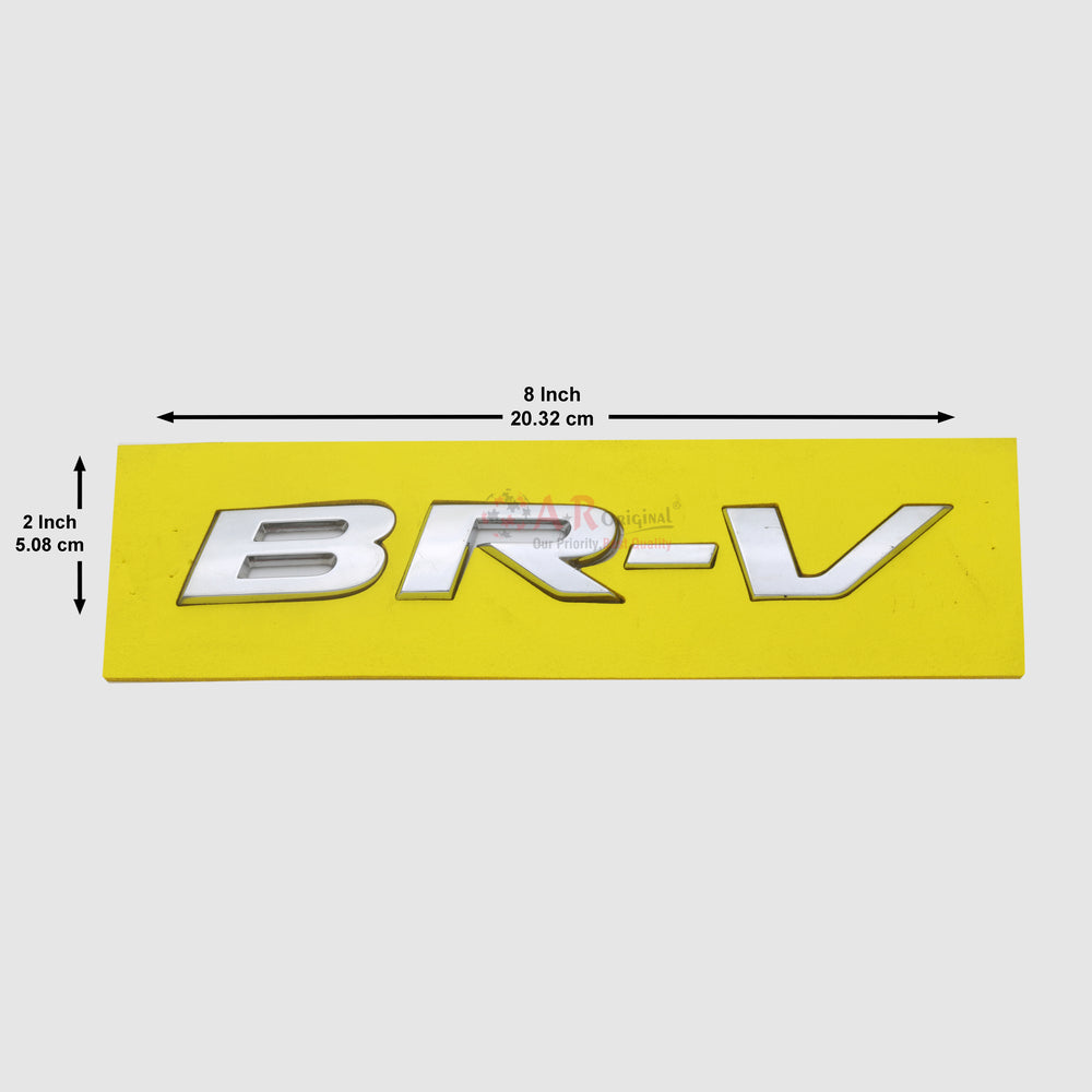 BRV Emblem 2x8inch-5x20cm Chrome LC Badge