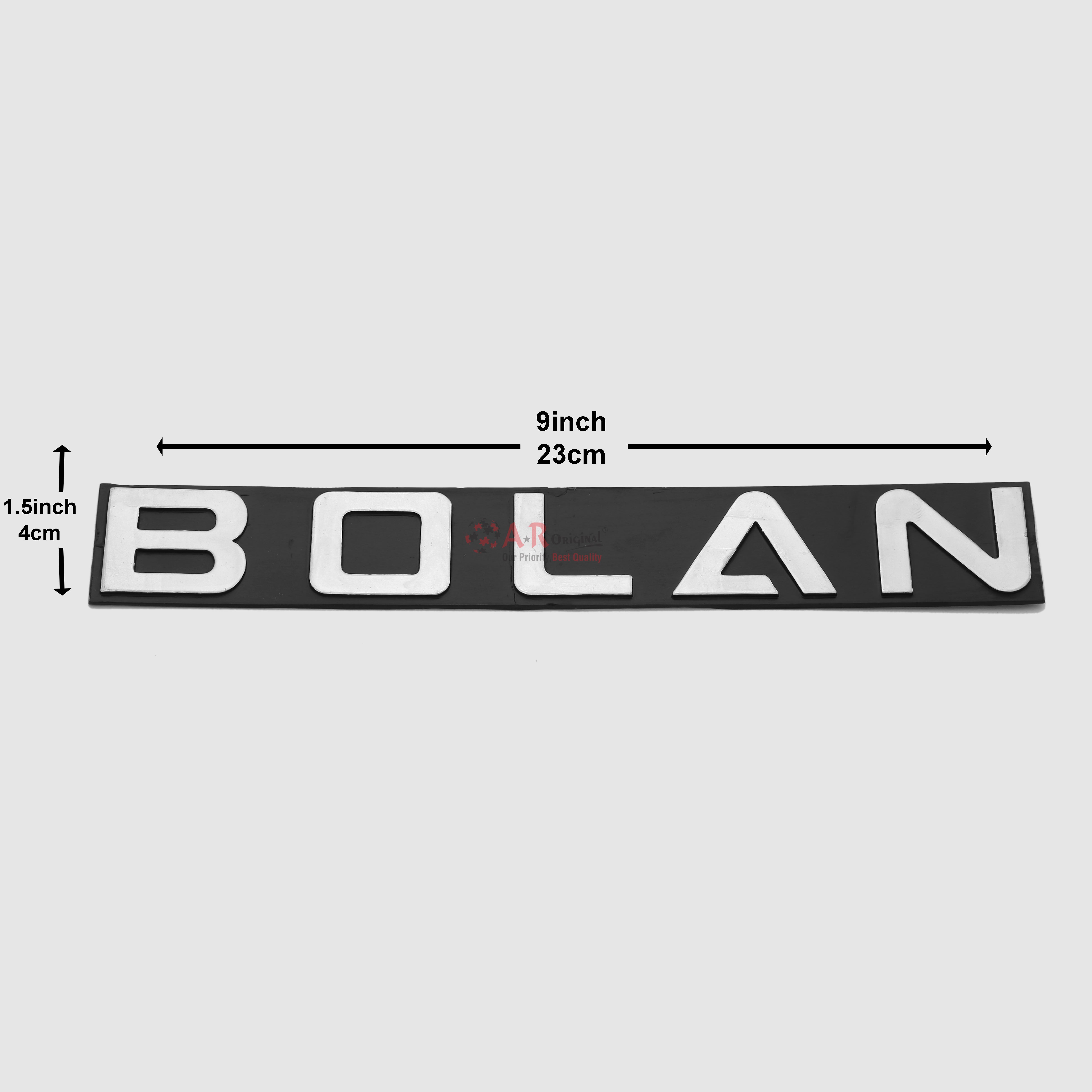 Bolan Emblem 1.5x9inch-4x23cm Black LC Badge