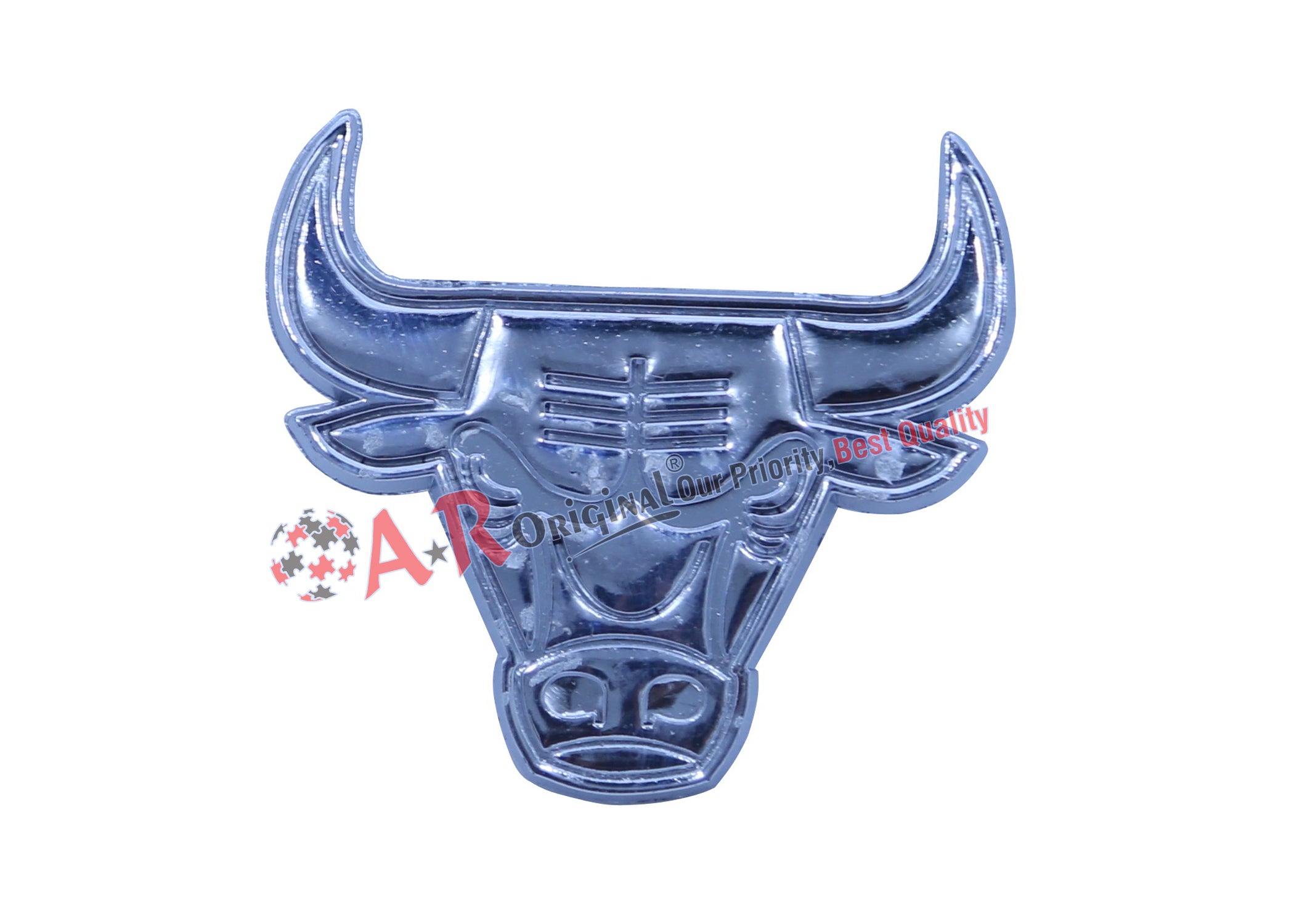 Bull Emblem Chrome IP Badge