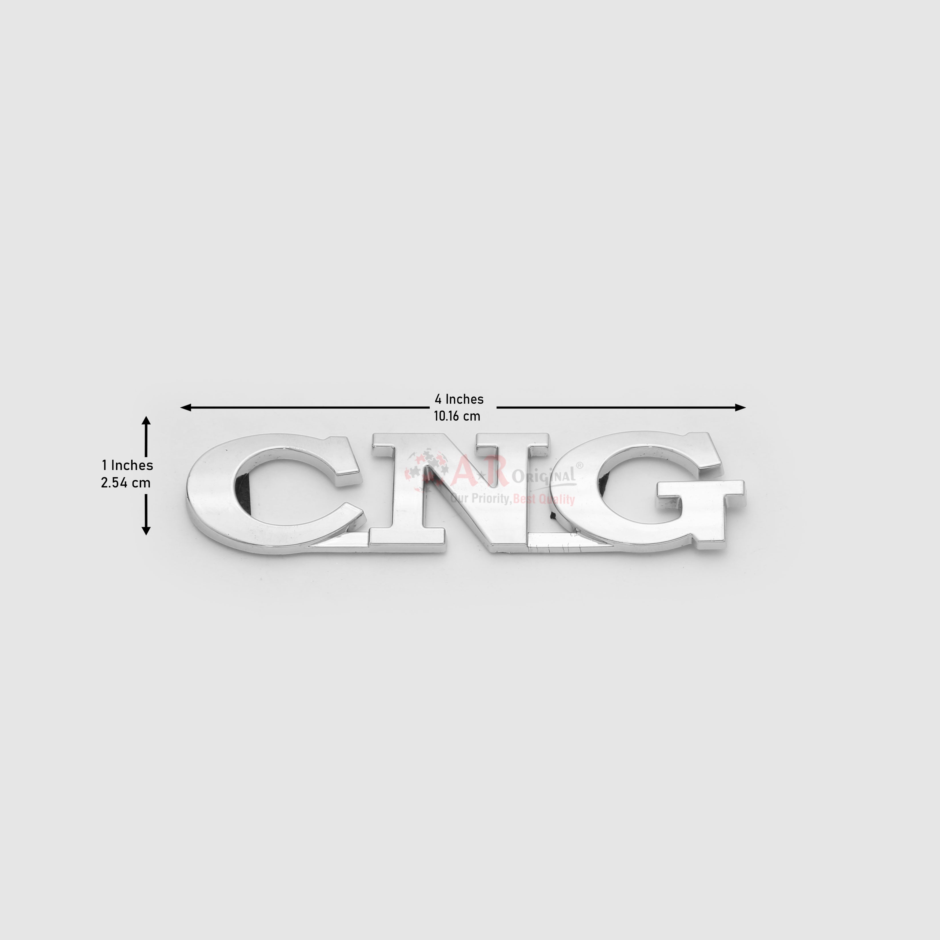 CNG Emblem 1x4inch-2.4x10cm Chrome LC Badge