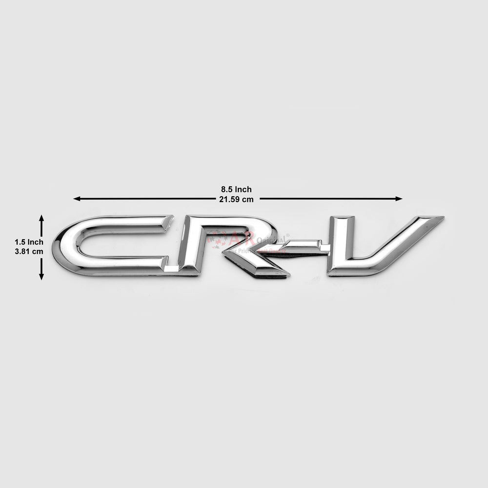 CRV Emblem Join Alpha 1.5x8.5inch-3.8x21.5cm Chrome IP Badge
