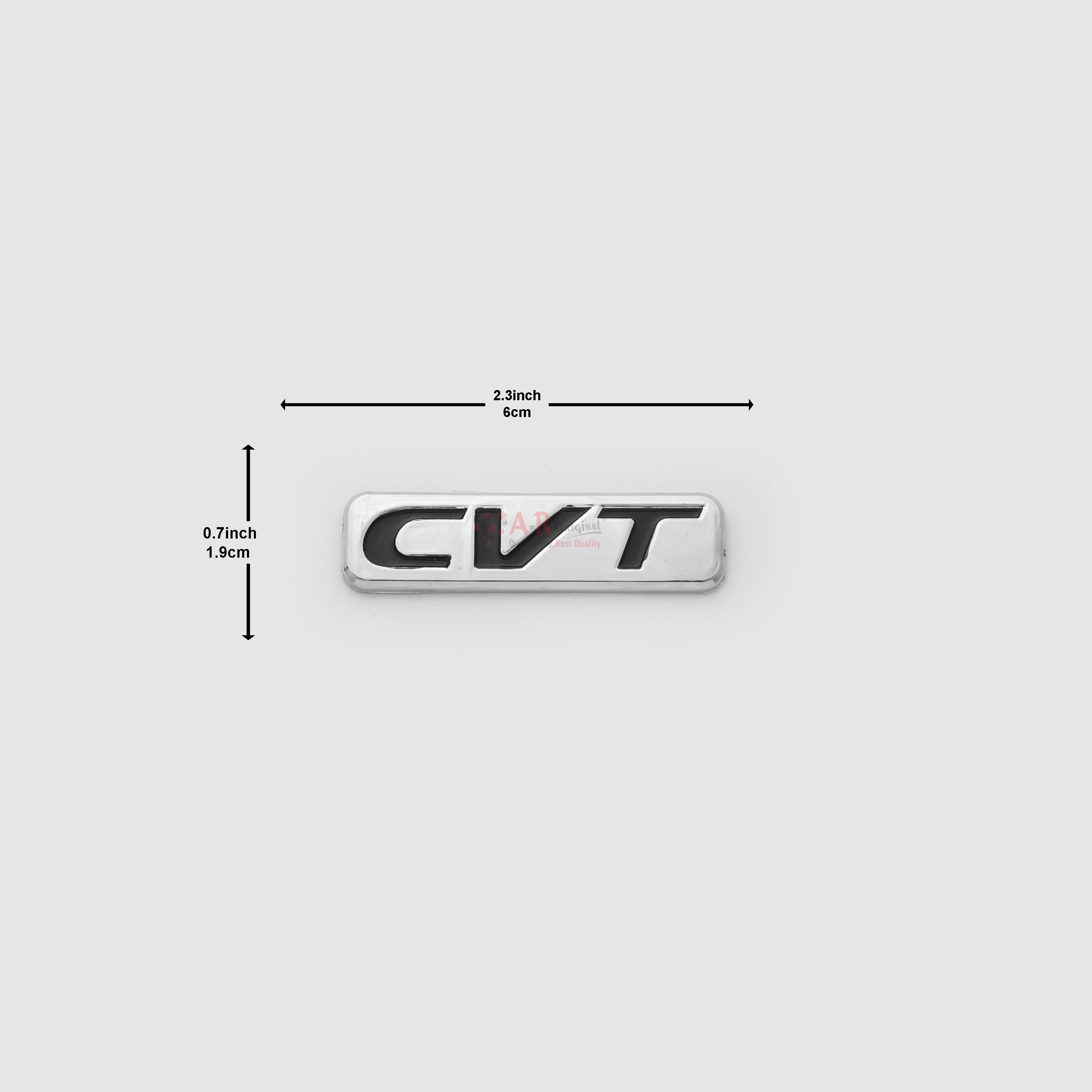 CVT Emblem 2.3inch,6cm-0.7inch,1.9cm Black Chrome LC  Badge (2)