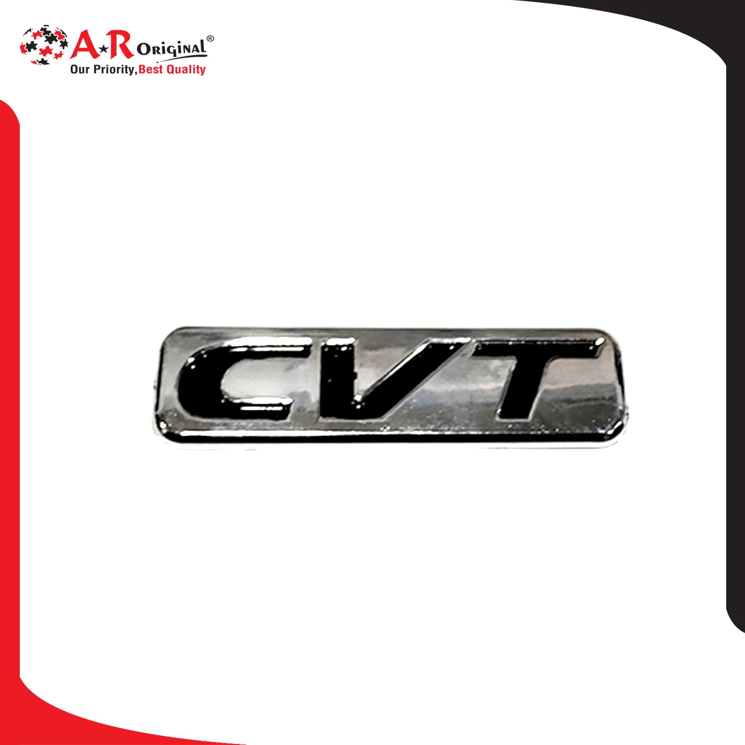 CVT Emblem 2.3inch,6cm-0.7inch,1.9cm Black Chrome LC  Badge (2)