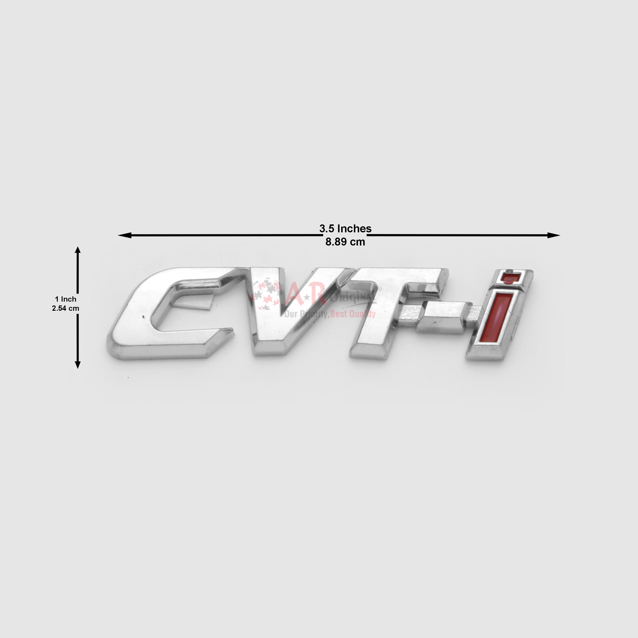 CVTi Emblem 1x3.5inch-2.5-8cm Red Chrome LC Badge