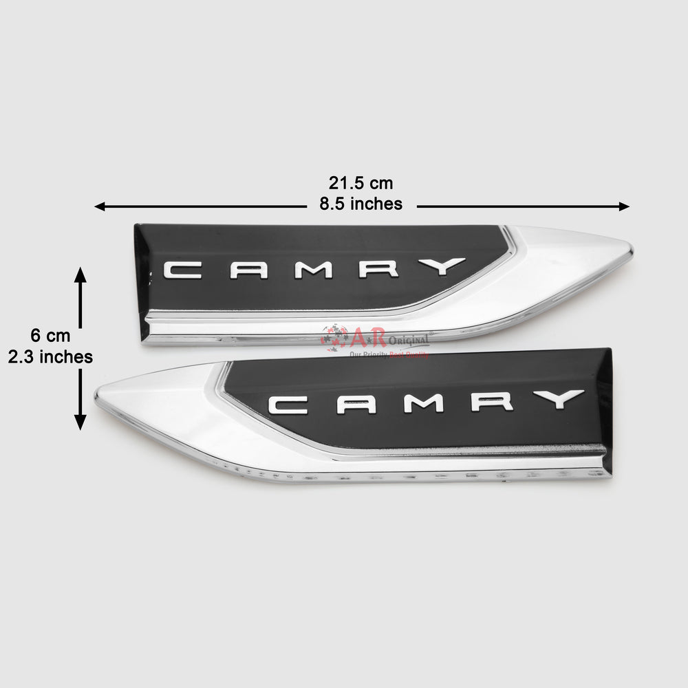 Camry 6x21.5cm Chrome IP Badge