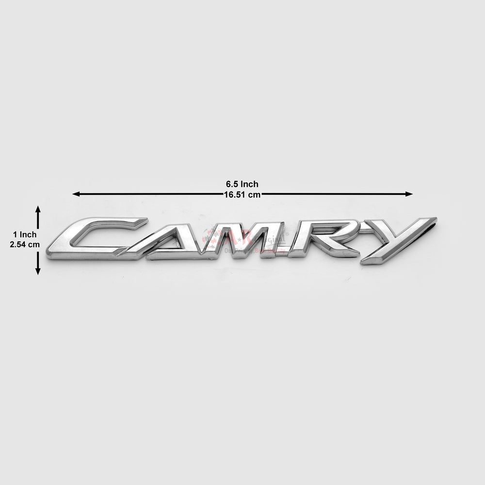 Camry Emblem 1x6.5inch-2.5x17cm Chrome IP Badge
