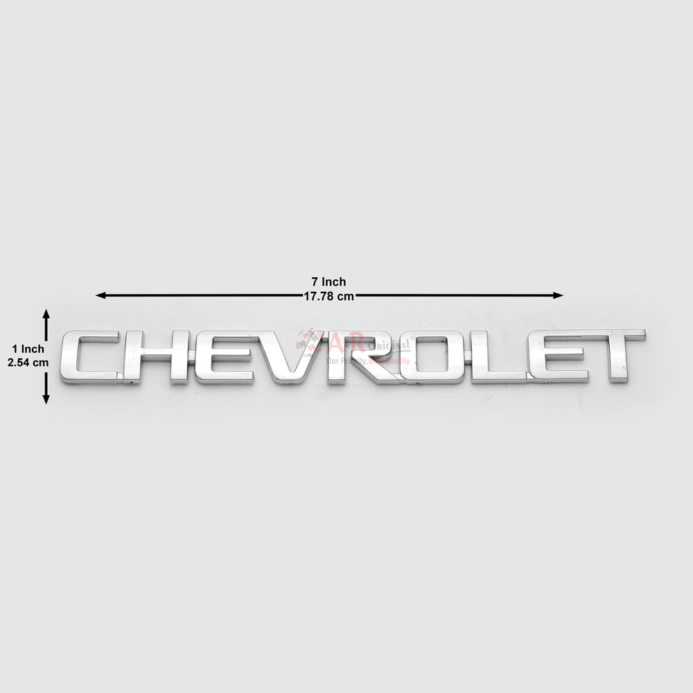 Chevrolet Emblem Join Alpha 1x7inch-2.5x17.5cm Chrome IP Badge