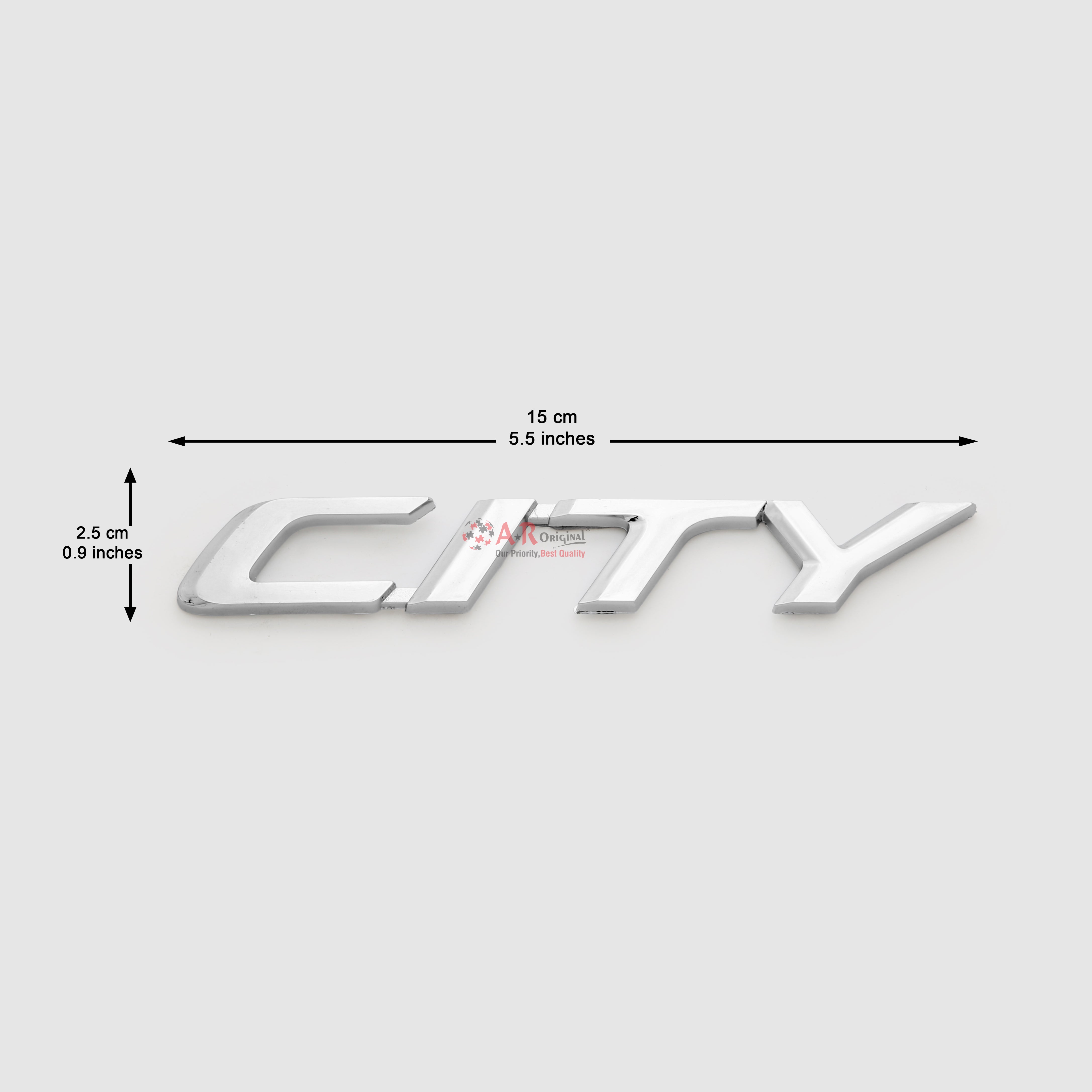 City Emblem 09-14 GM 2.5x15cm Chrome IP Badge