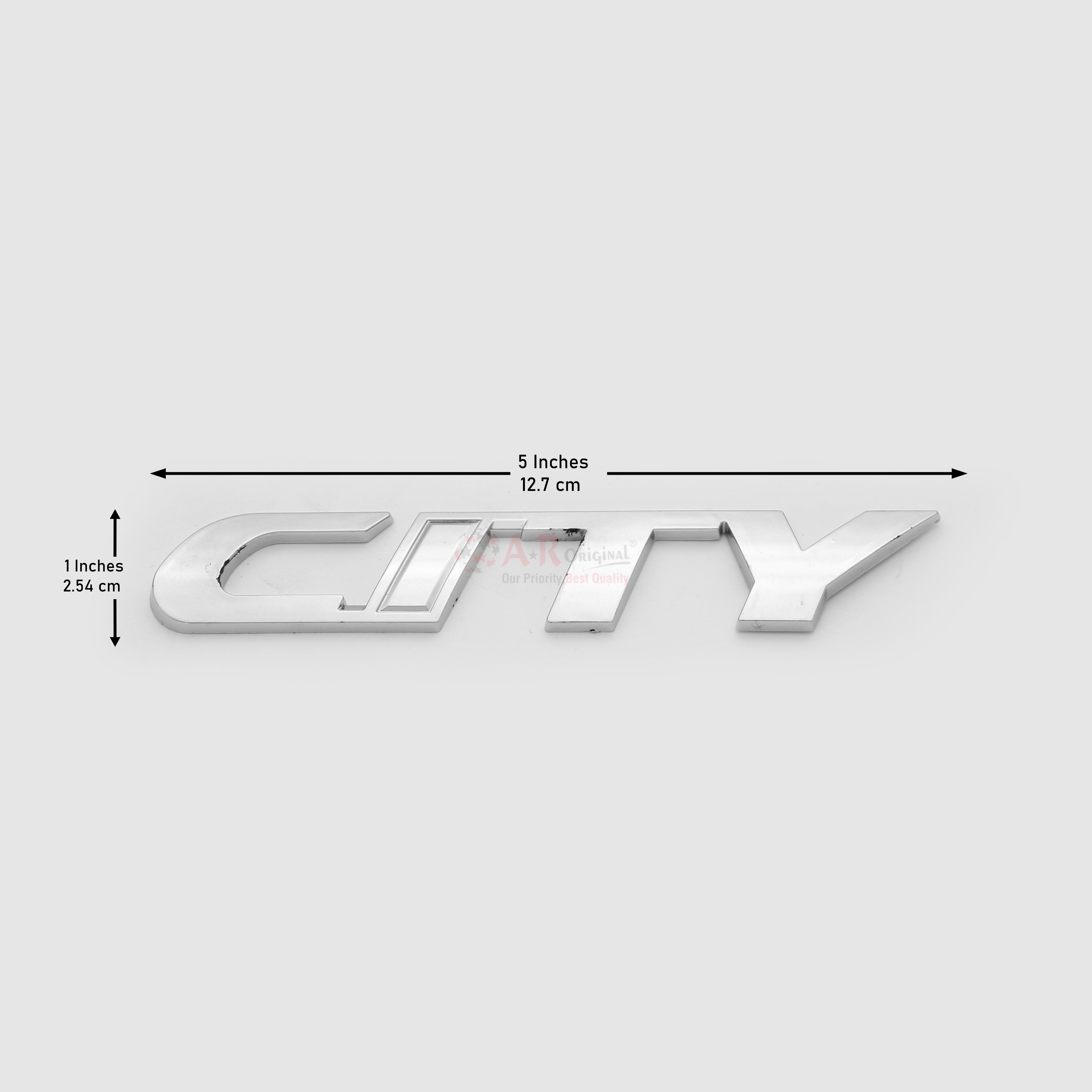 City Emblem 2004 1x5inch-2.5x12.7cm Chrome LC Badge (2)