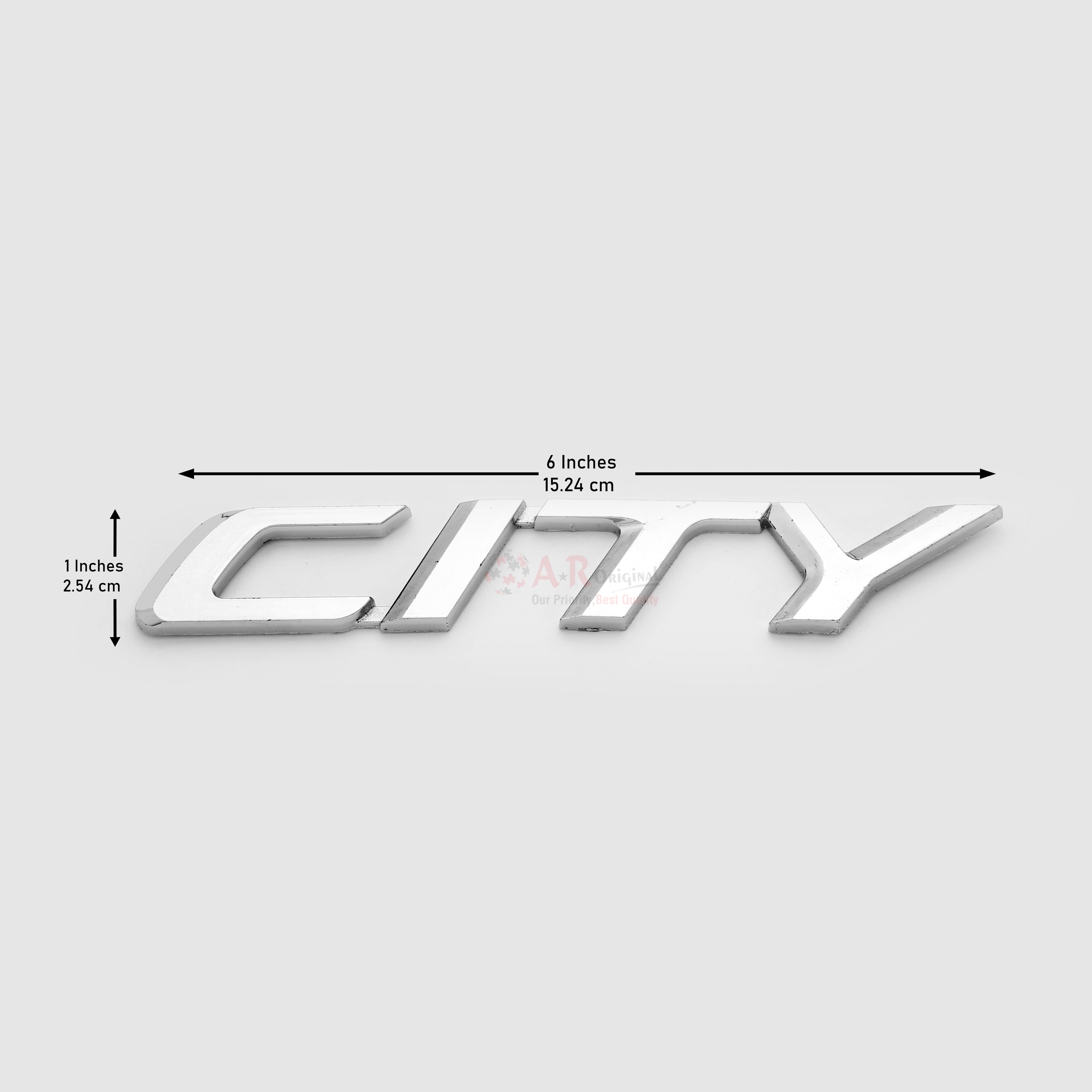 City Emblem GM09-14 1x6inch-2.5x15cm Chrome LC Badge