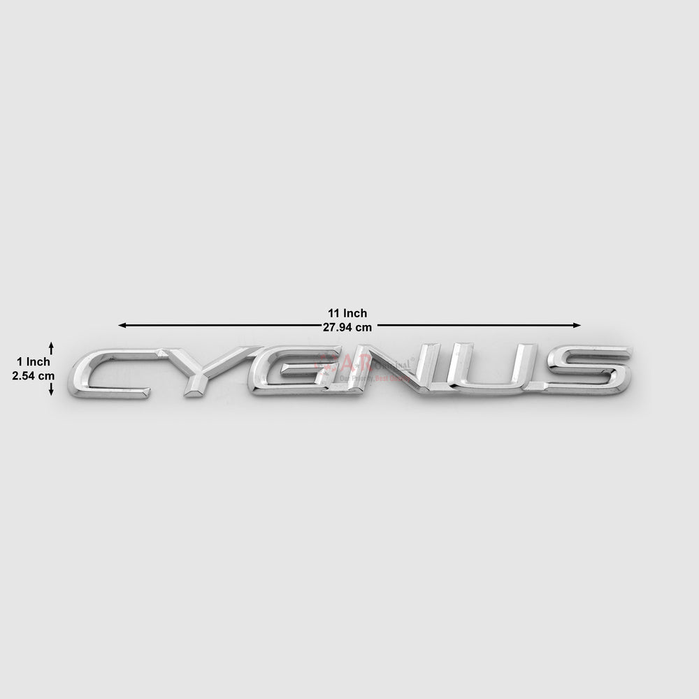 Cygnus Emblem 1x11inch-2.5x28cm Chrome IP Badge