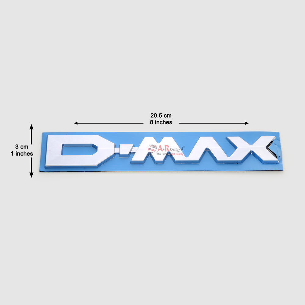 DMax Emblem Isuzu 3x20.5cm Chrome IP Badge