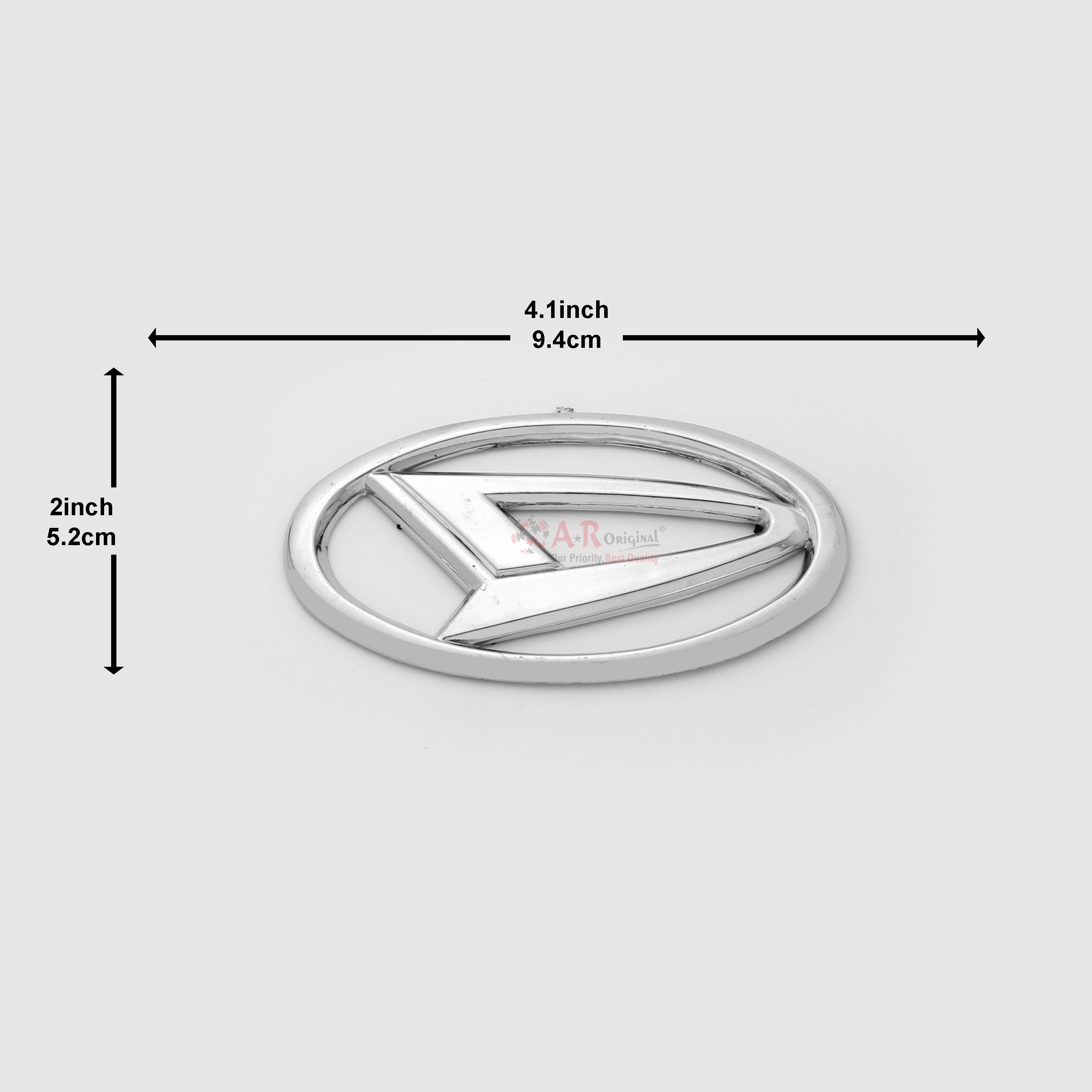 Daihatsu Logo Medium 5x9.5cm-2x4inch Chrome LC Badge