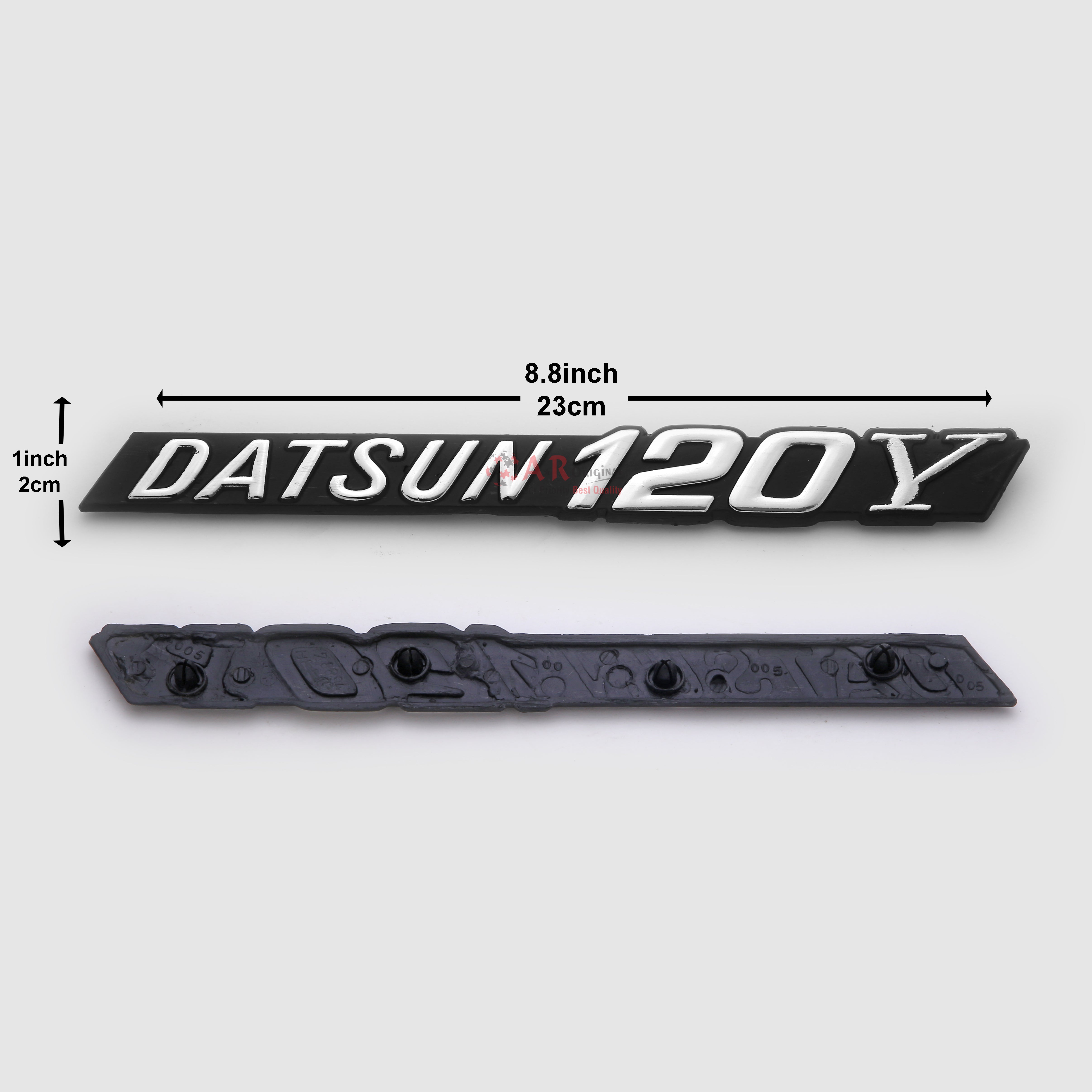 Datsun120y Emblem 1x8.8inch-2x23cm Big Black LC Badge