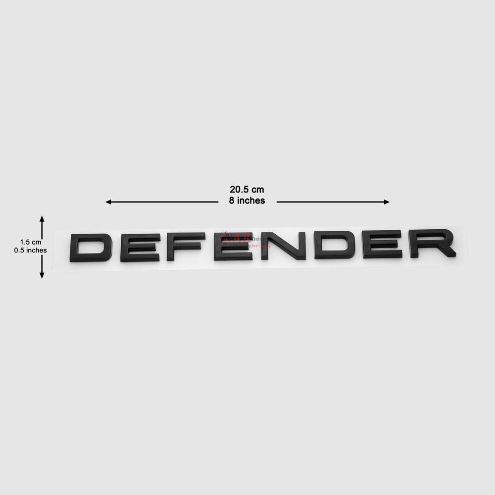 Defender Emblem 1.5x20 cm Black IP Badge