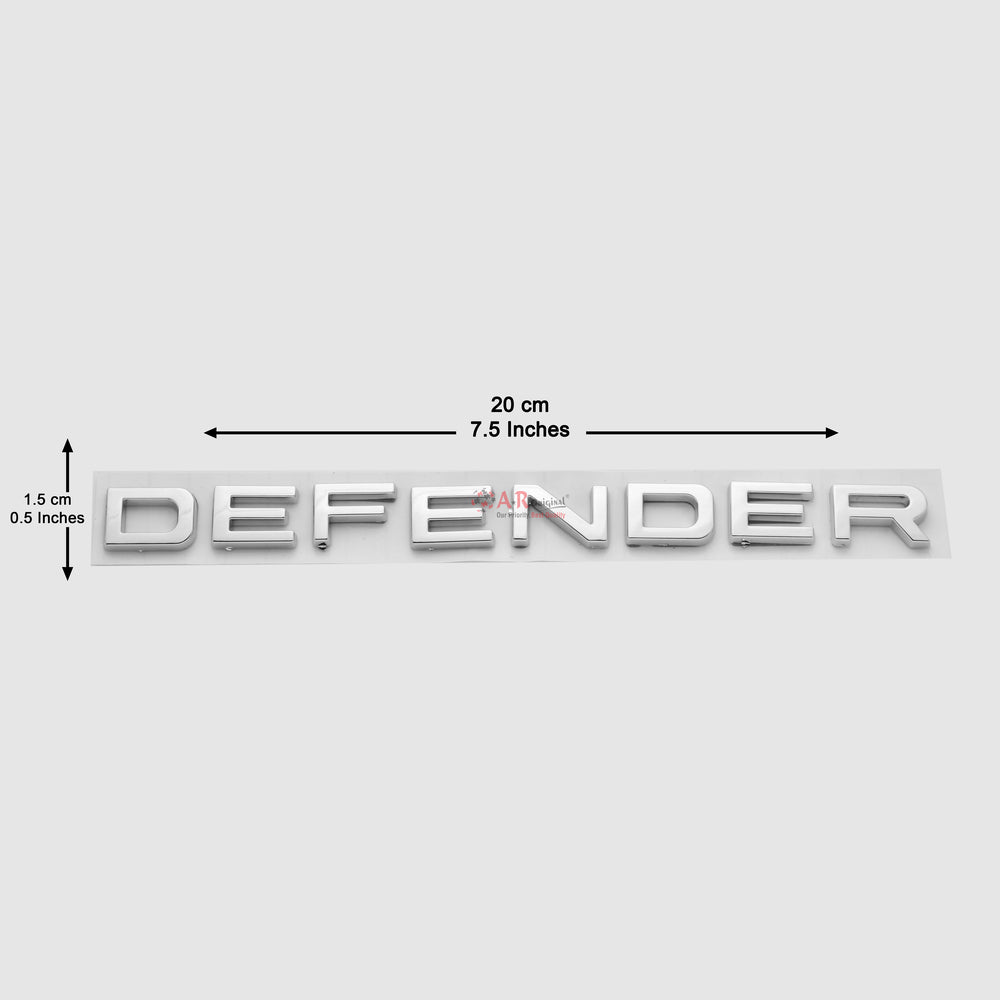 Defender Emblem 1.5x20 cm Chrome IP Badge