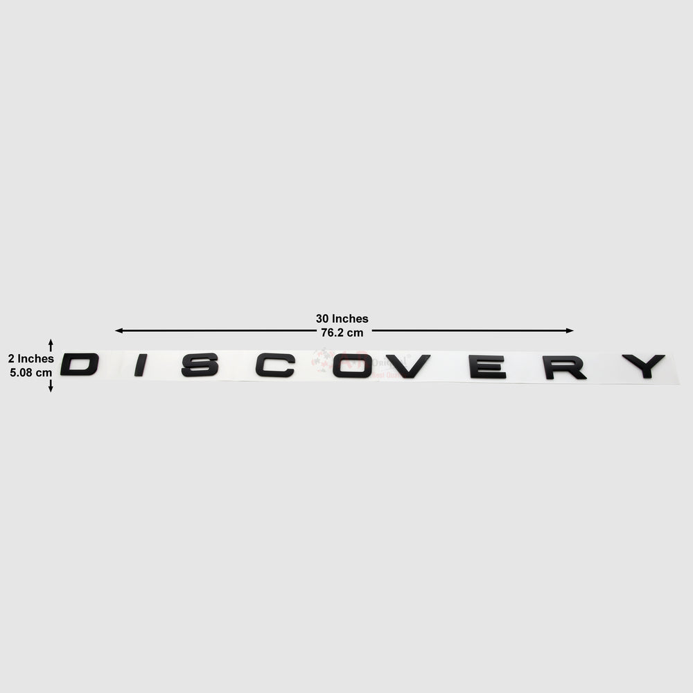 Discovery Emblem 2x30inch-5x75cm Bonnet Black IP Badge