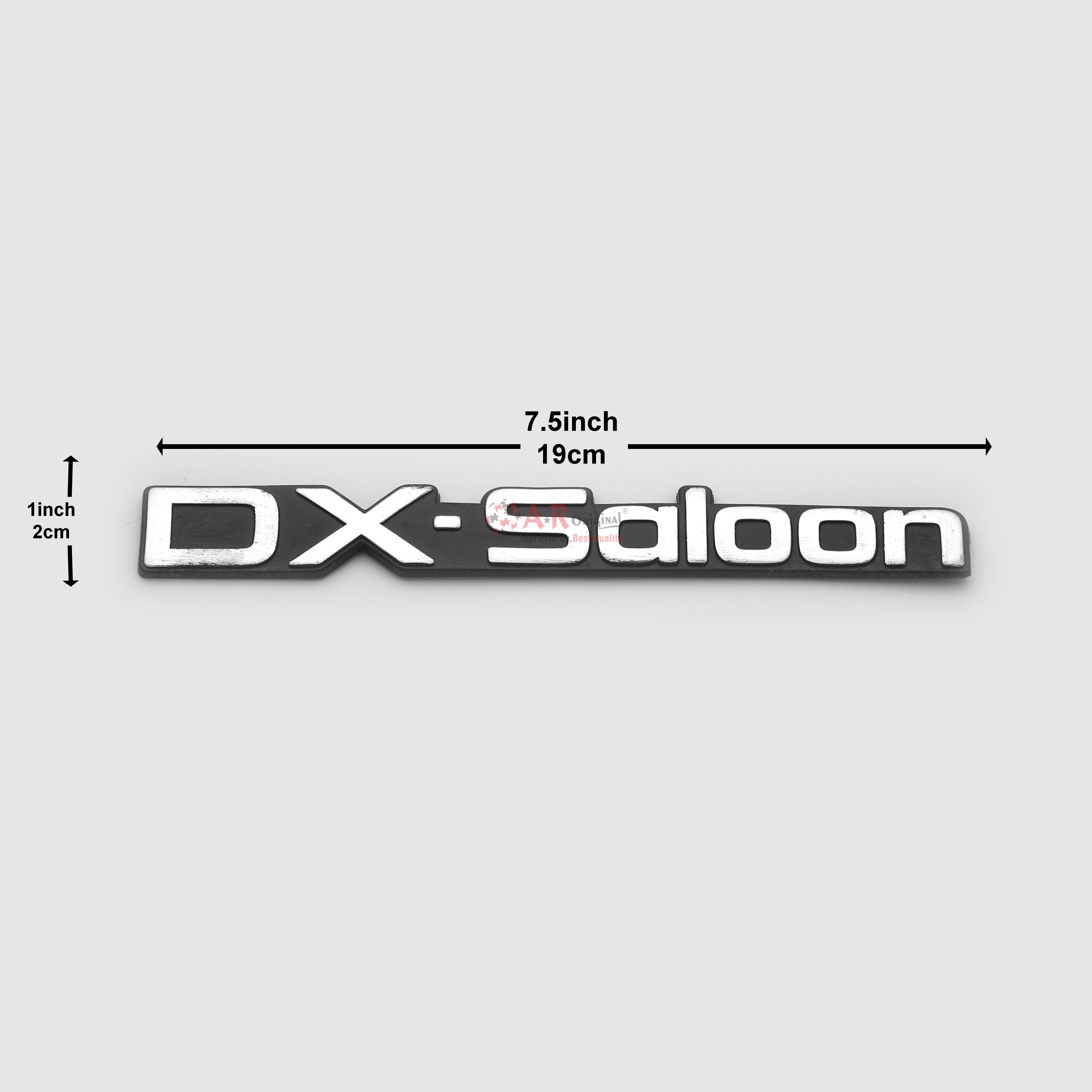 DxSaloon Emblem1x7.5inch-2x19cm Black LC Badge