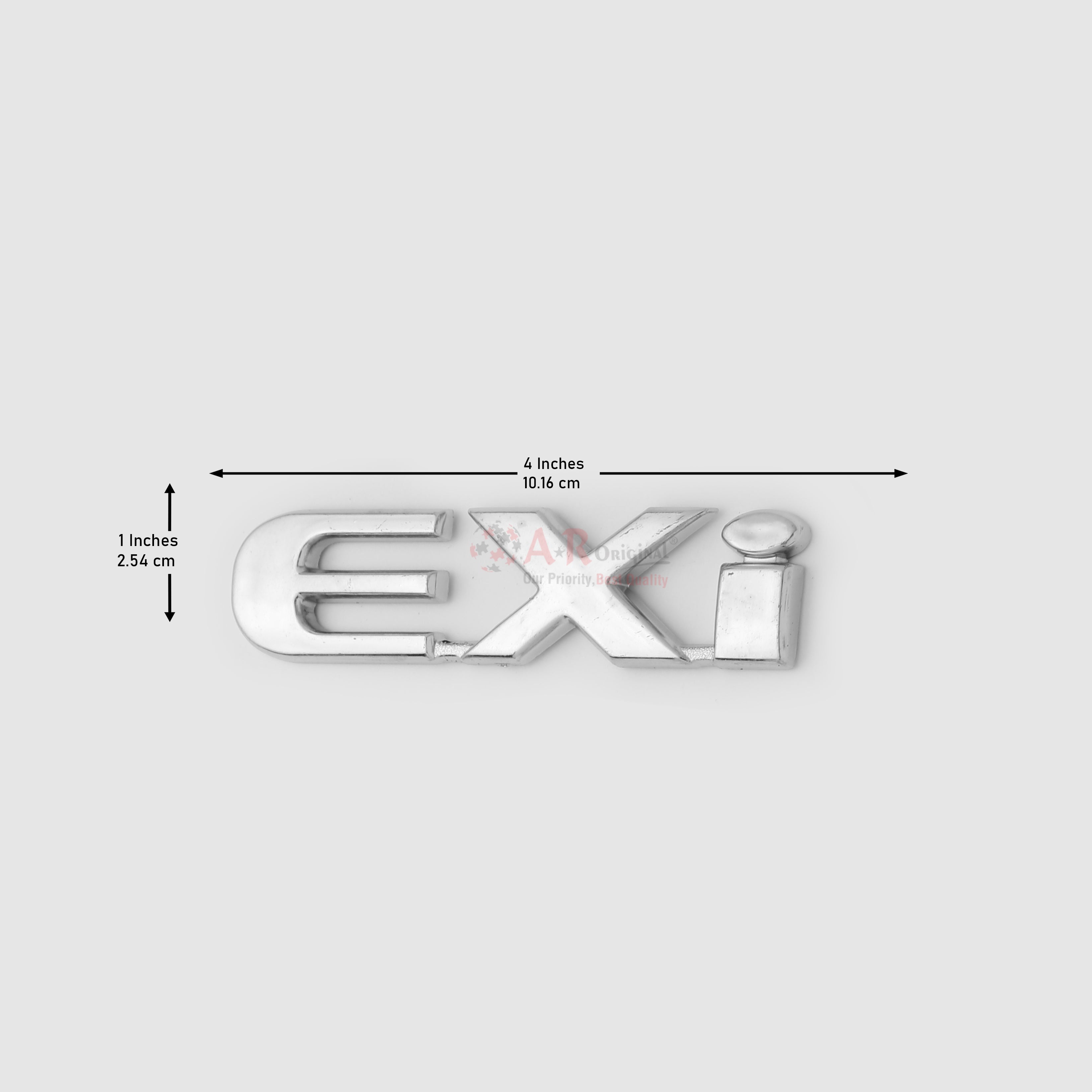 EXi Emblem (Civic 05) 1x4inch-2.5x10cm Chrome LC Badge