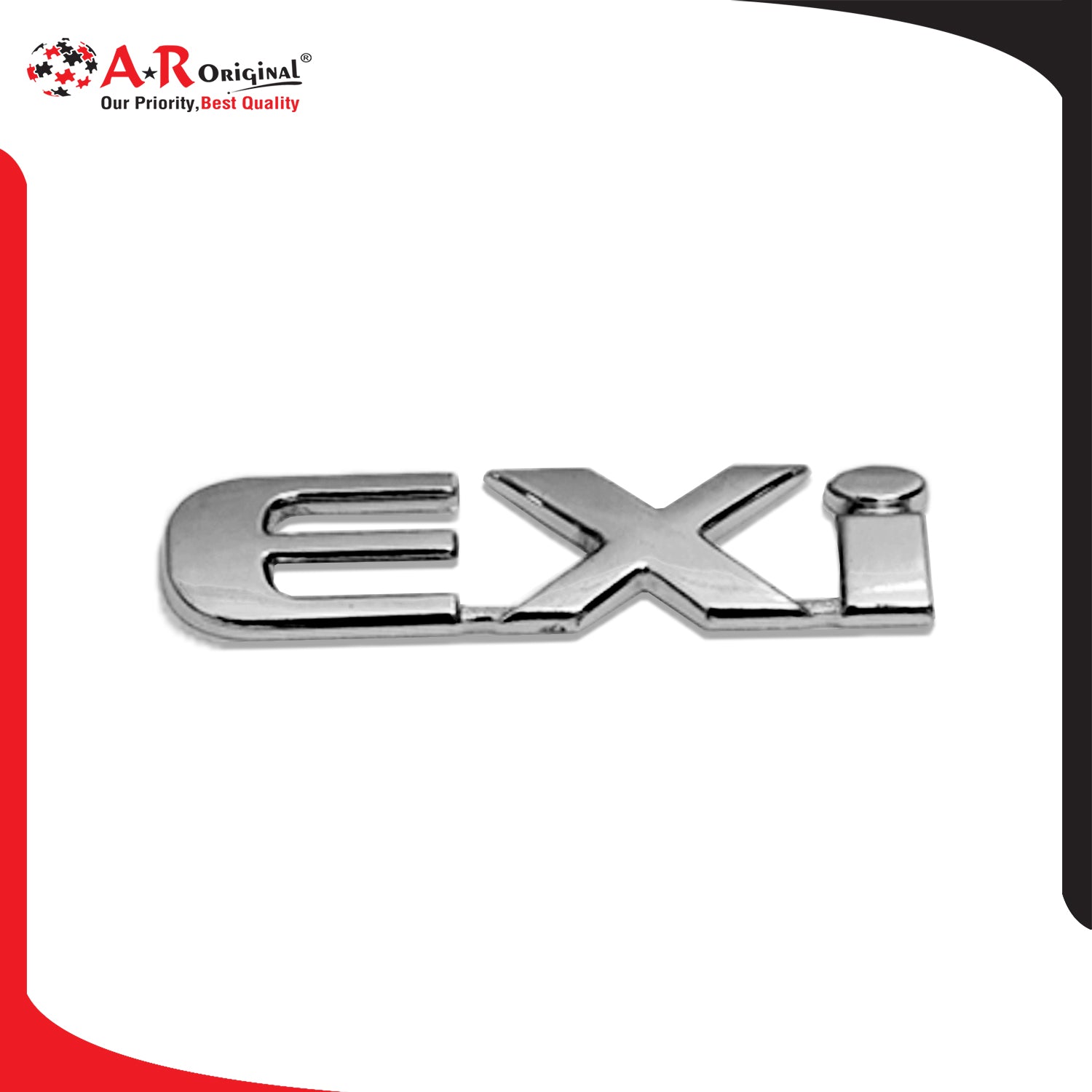 EXi Emblem (Civic 05) 1x4inch-2.5x10cm Chrome LC Badge
