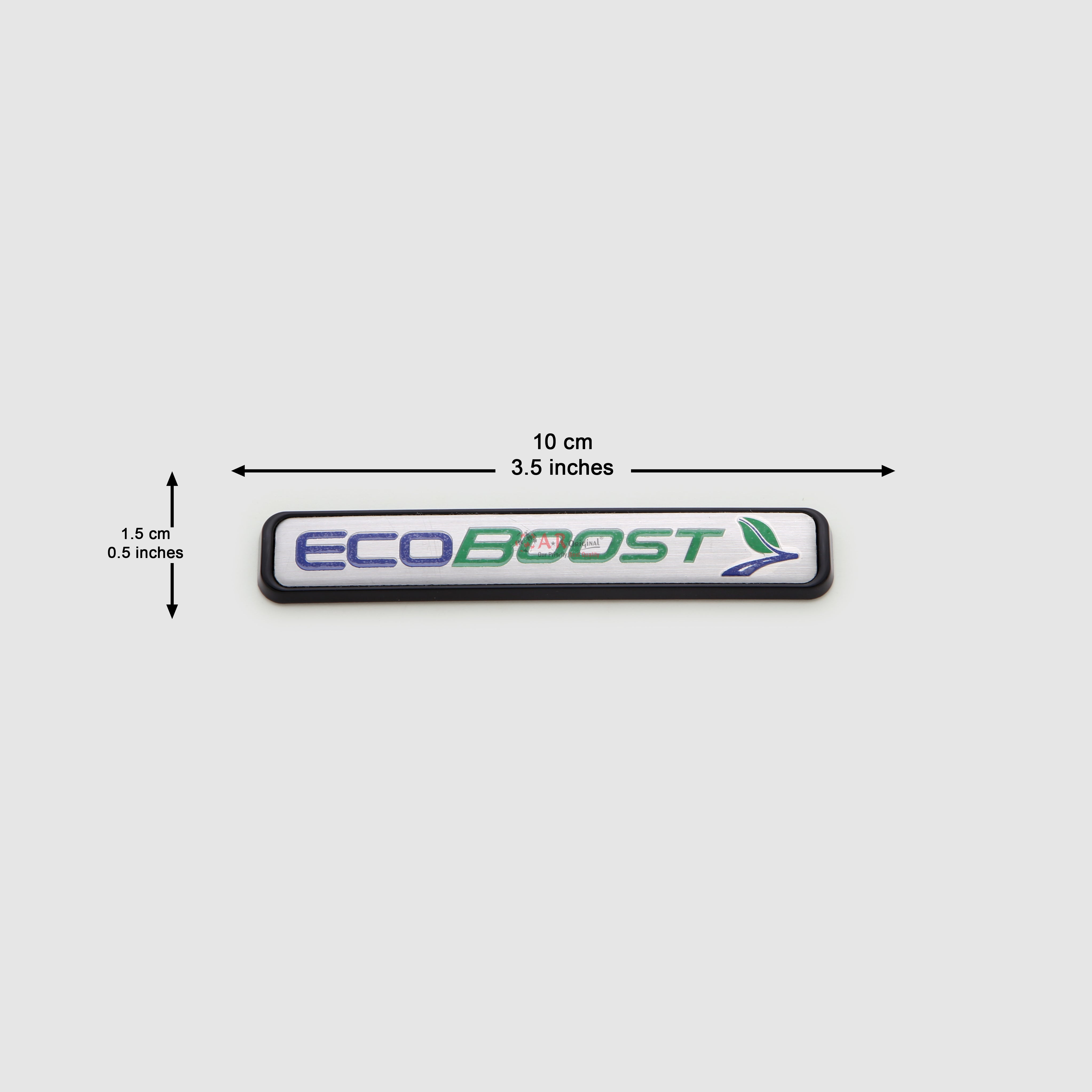 EcoBoost Emblem Ford 1.5x10cm Decal Plate IP Badge
