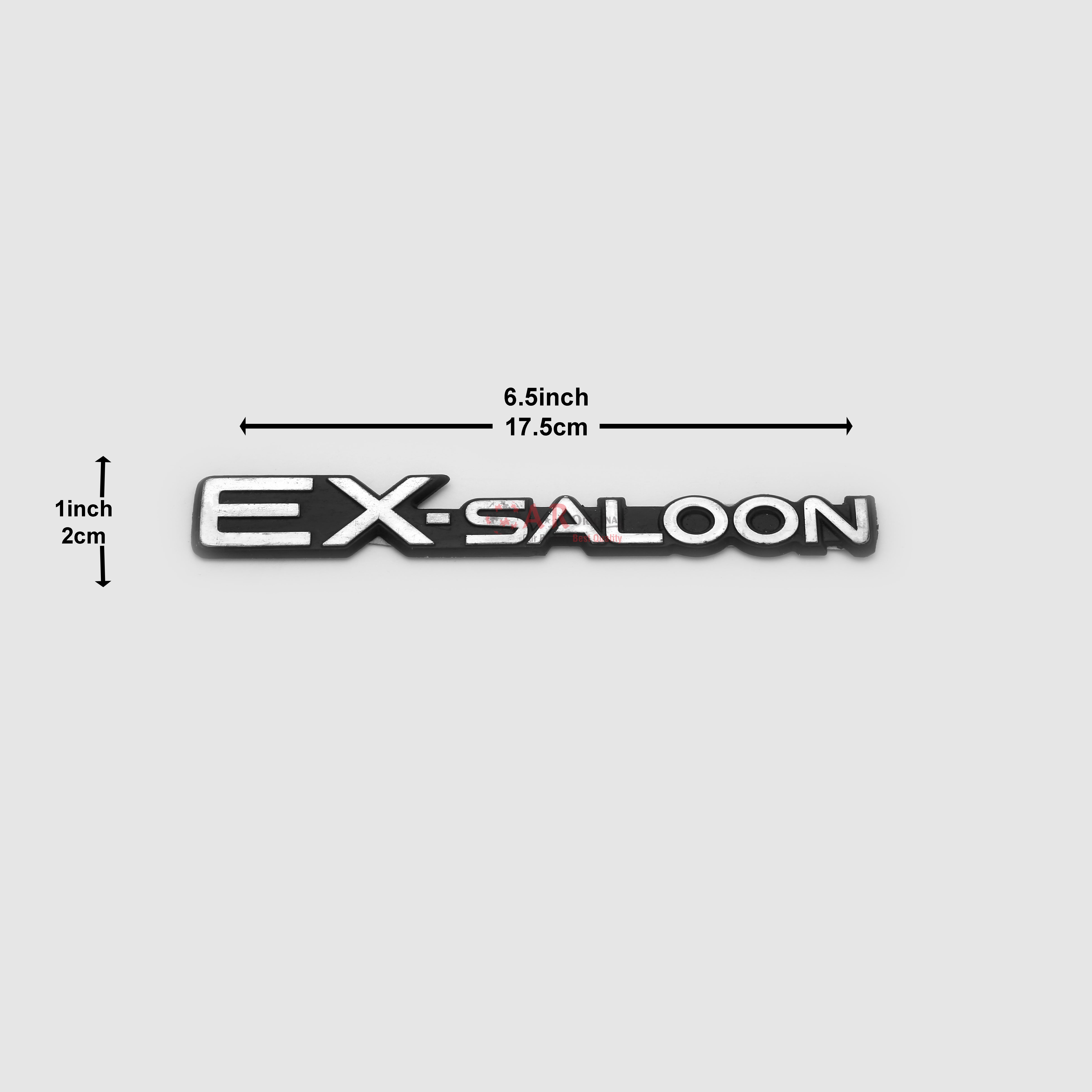 ExSaloon Emblem 1x6.5inch-2x17.5cm Black LC Badge