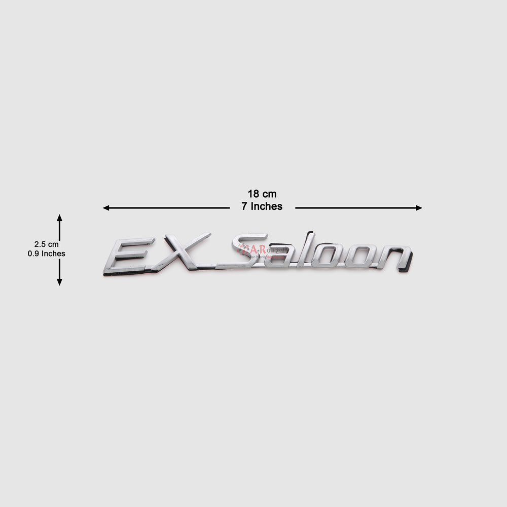 Ex_Saloon Emblem Hyundai Italic 2.5x18cm Chrome IP Badge