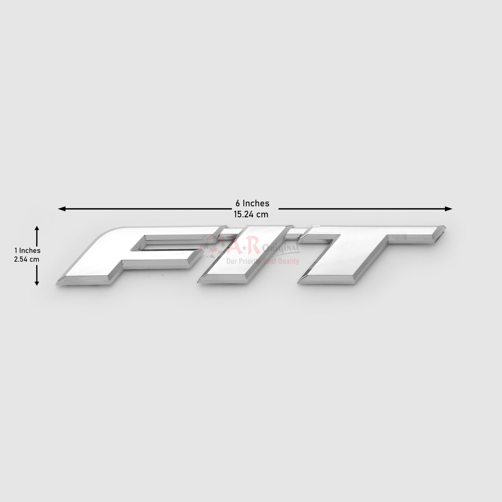FIT Emblem Big ABS 1x6inch-2.5x15cm Chrome IP Badge (2)