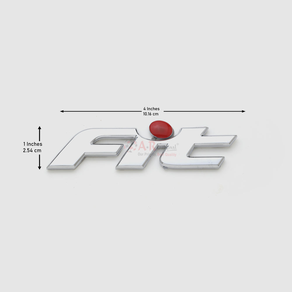 FIT Emblem Medium 1x4inch-2.5x10cm Chrome IP Badge (2)