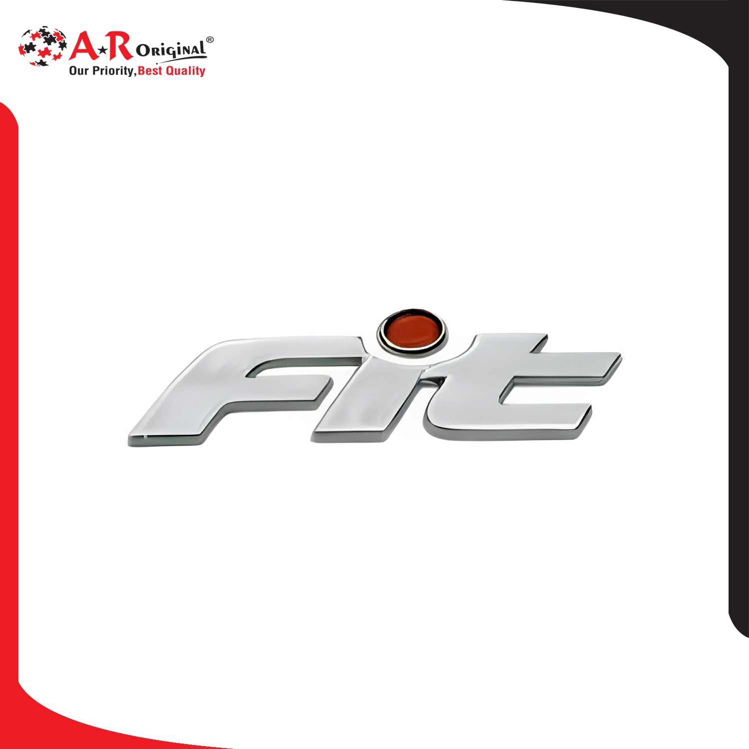 FIT Emblem Medium 1x4inch-2.5x10cm Chrome IP Badge (2)