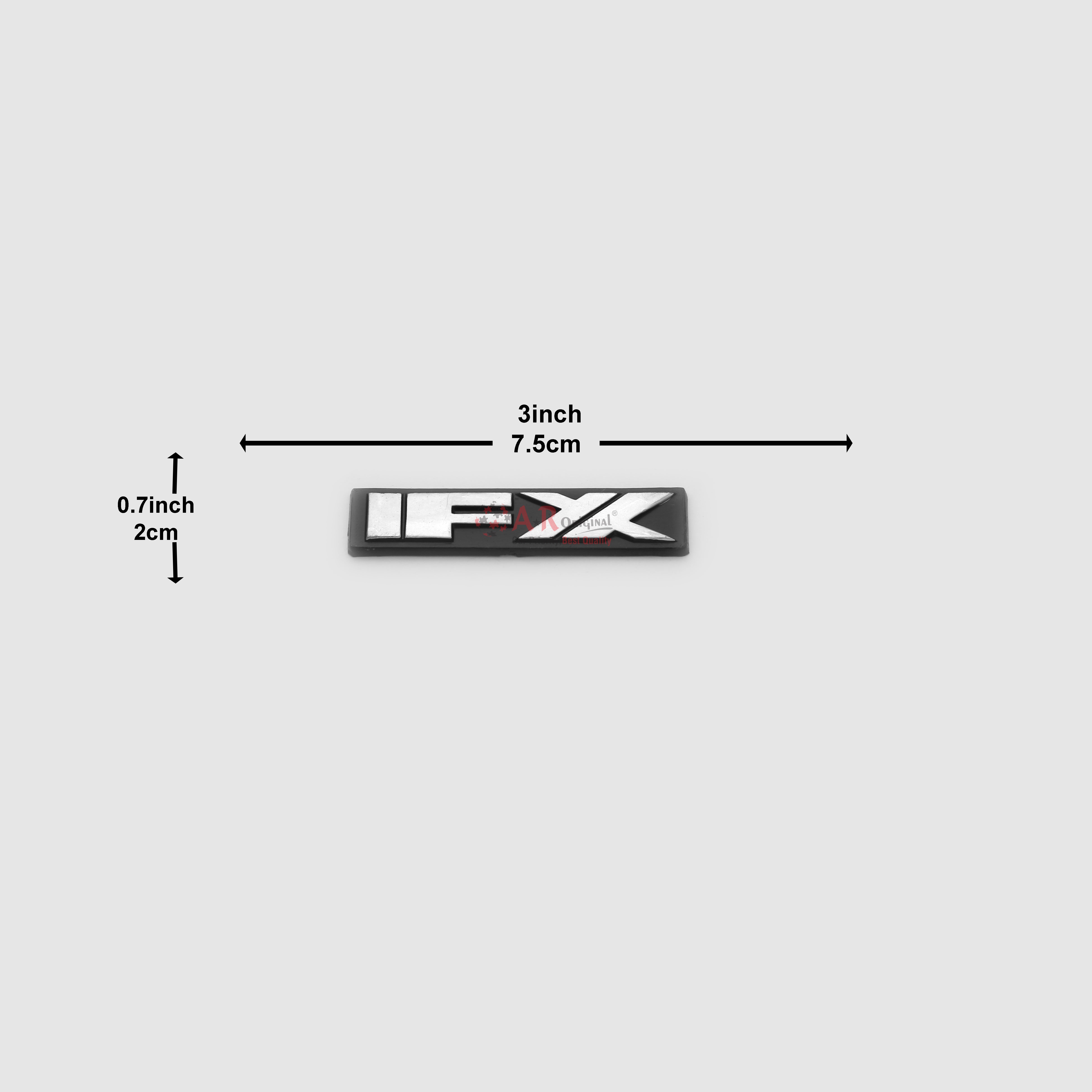 FX Emblem 0.5x3inch-2x8cm Black LC Badge