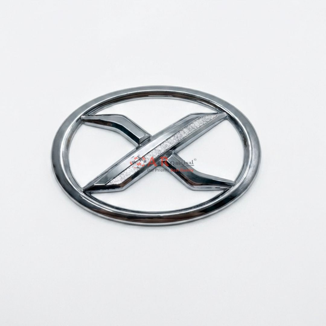 Front Grille X LOGO Toyota Mark X 7x10cm Chrome IP Badge