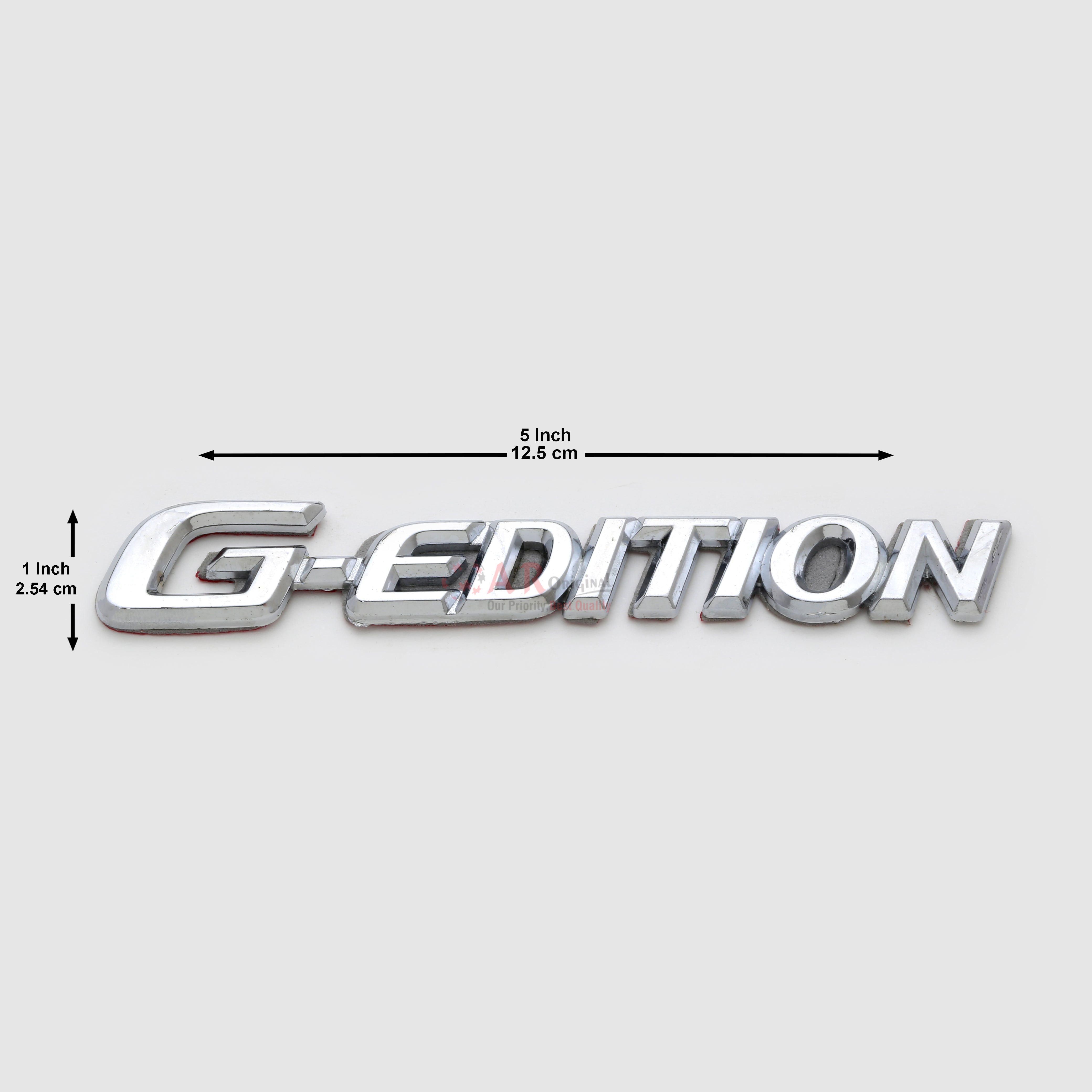 GEdition Emblem 1x5inch-2.5x12.5cm Chrome LC Badge