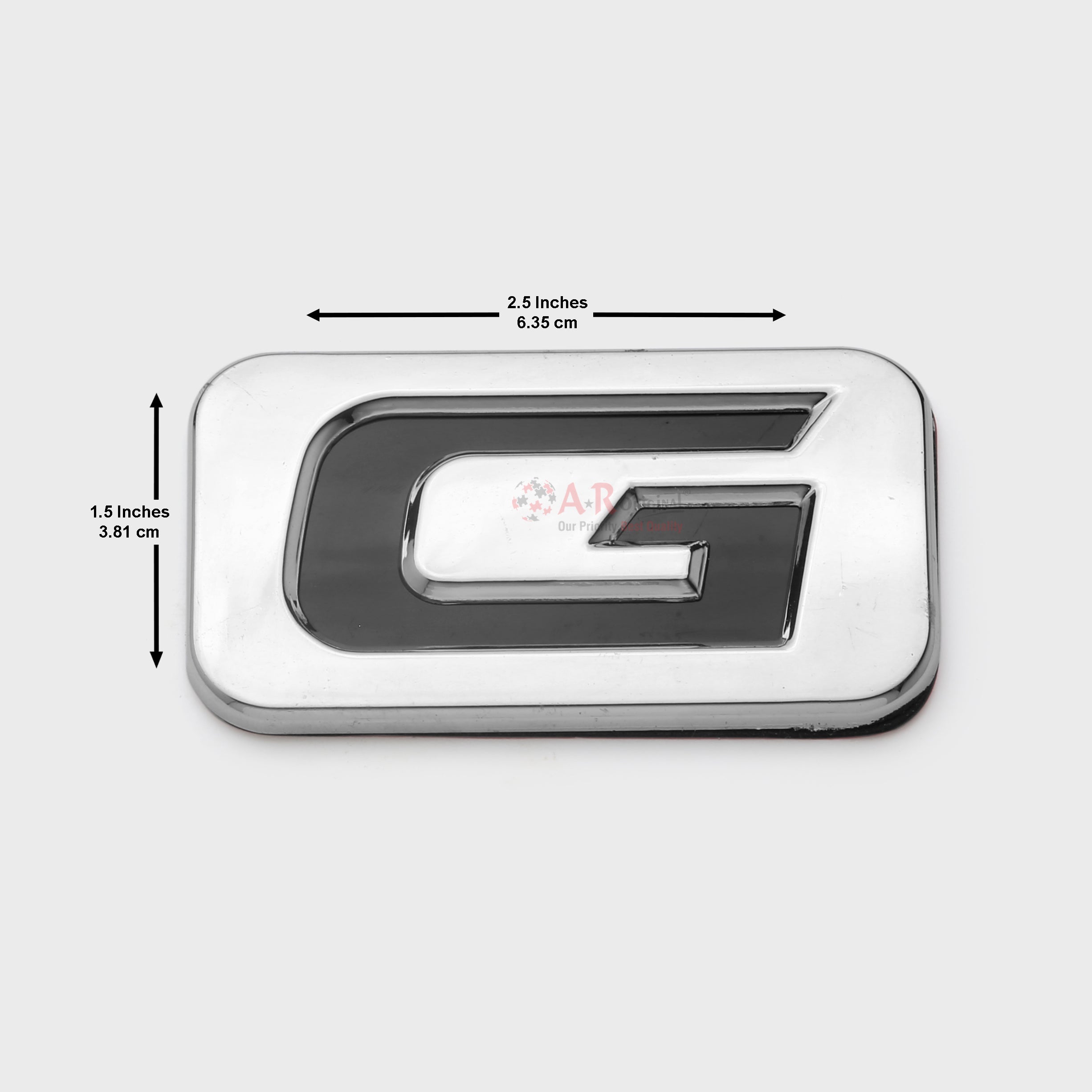 G Emblem 1.5x2.5inch-3.5x6.5cm Vigo Chrome IP Badge