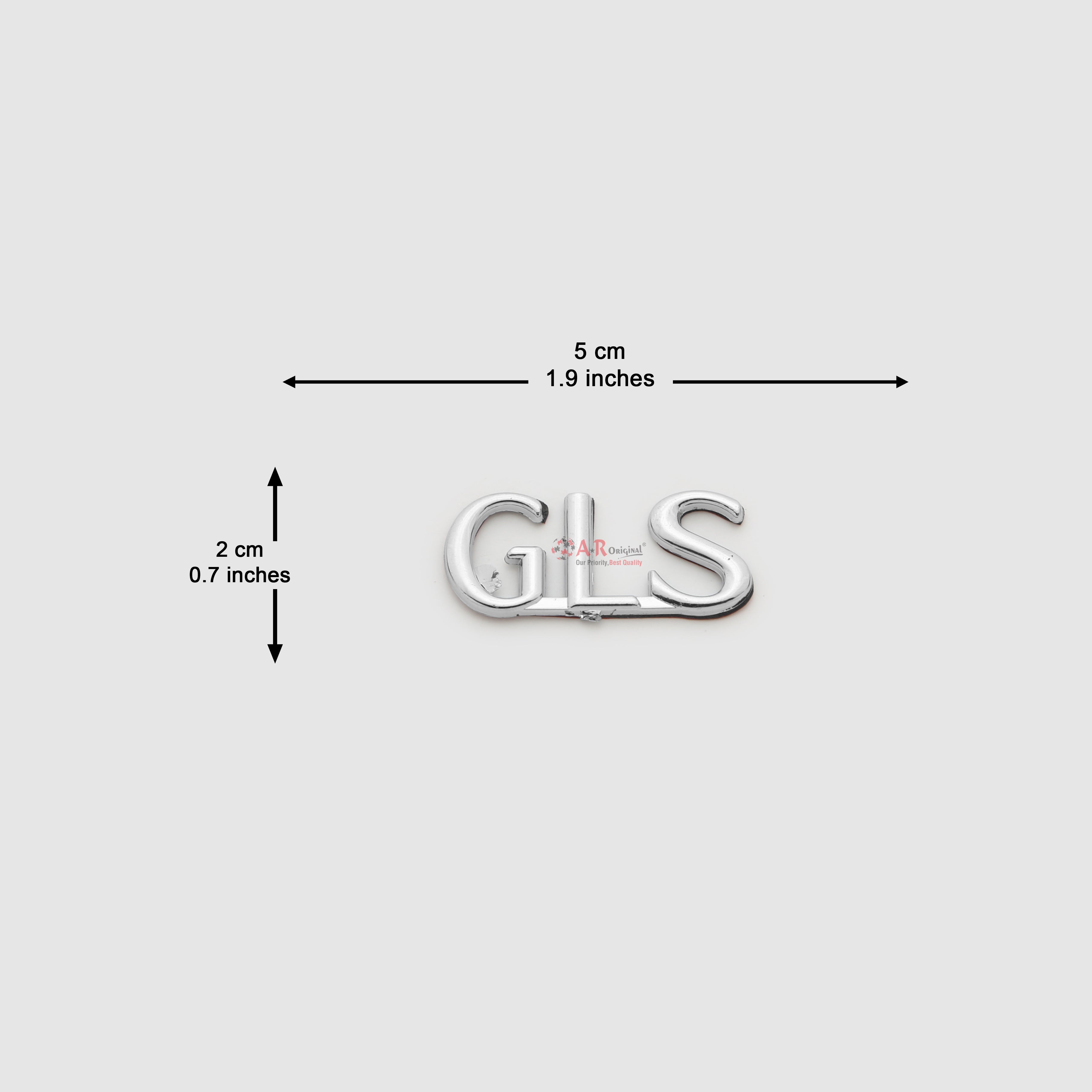 GLS Emblem 2x5cm Small Chrome IP Badge