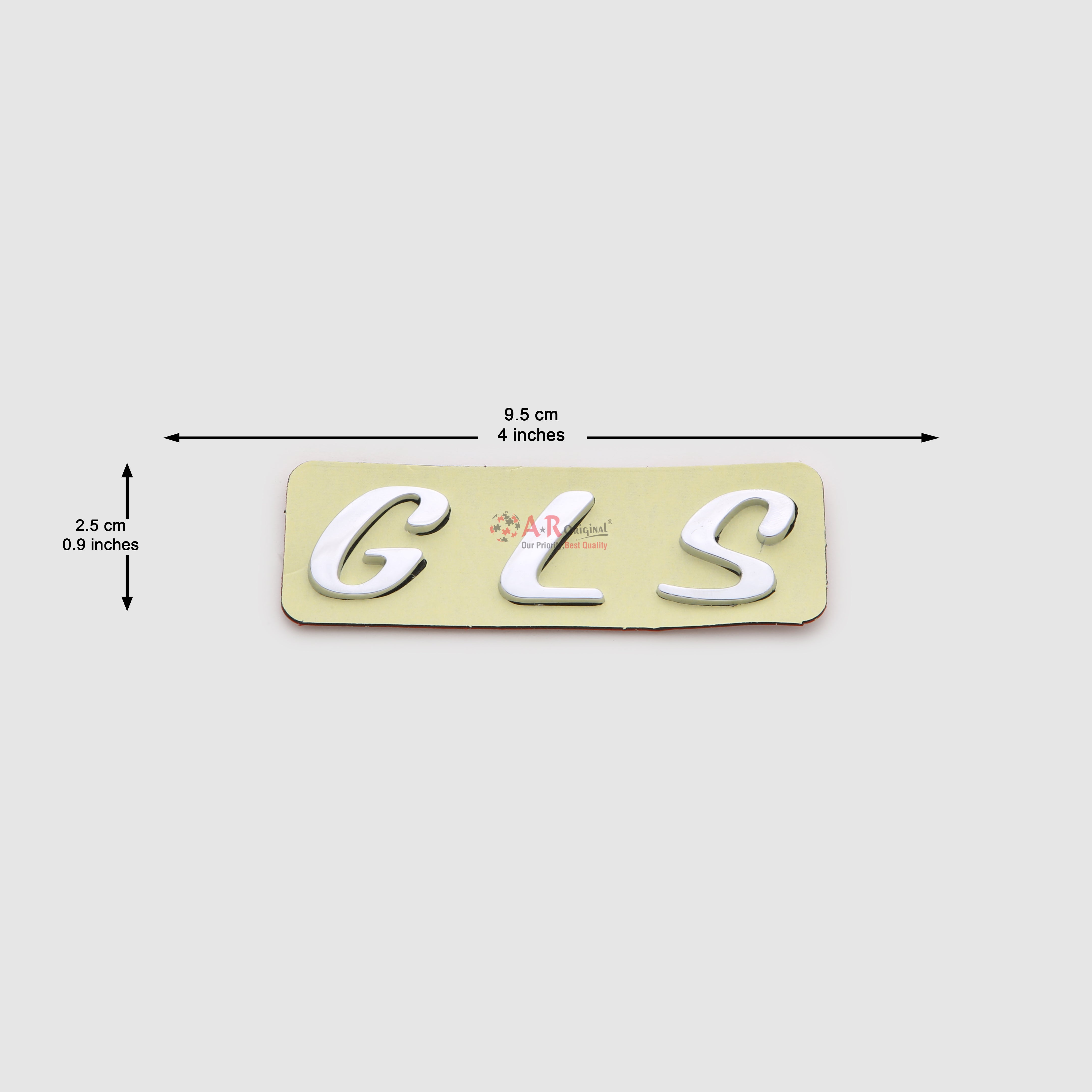 GLS Emblem Hyundai Italic 2.5x9.5cm Chrome IP Badge